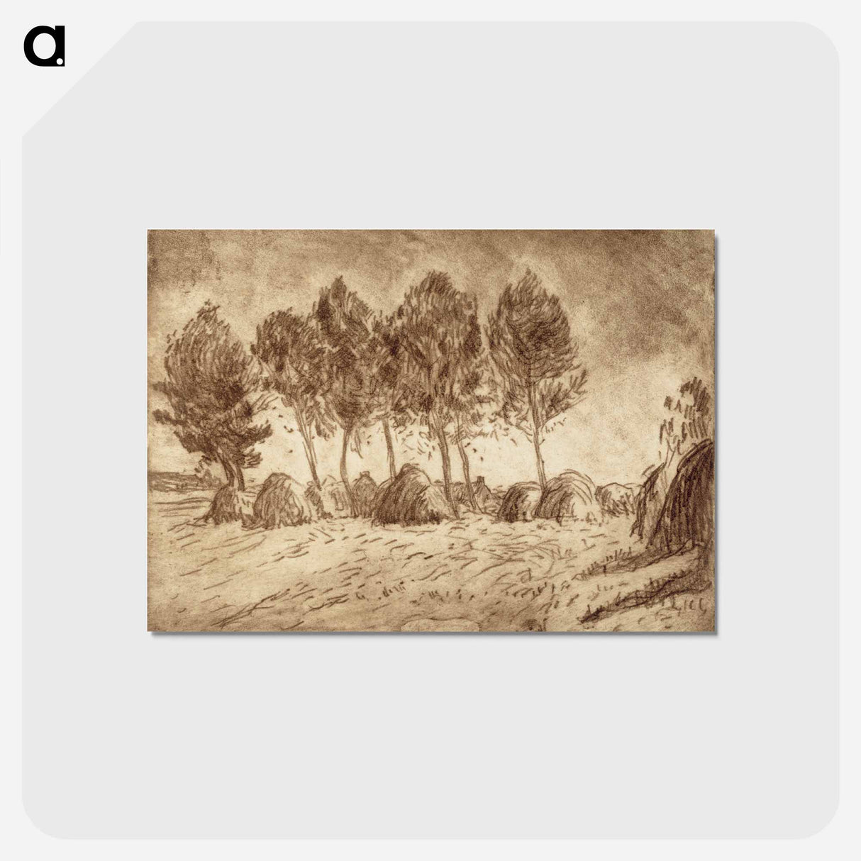 アートポストカード-Heinäsuovat - アルフレッド ウィリアム フィンチ Postcard.