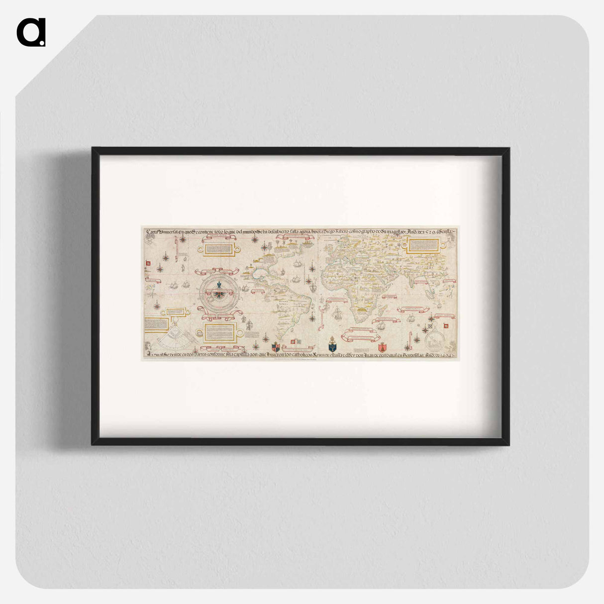 World map - アンティーク地図 Poster.