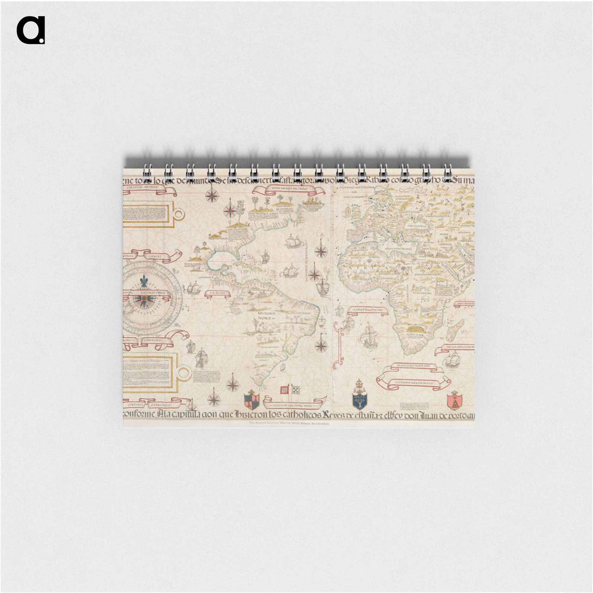 World map - アンティーク地図 Memo.