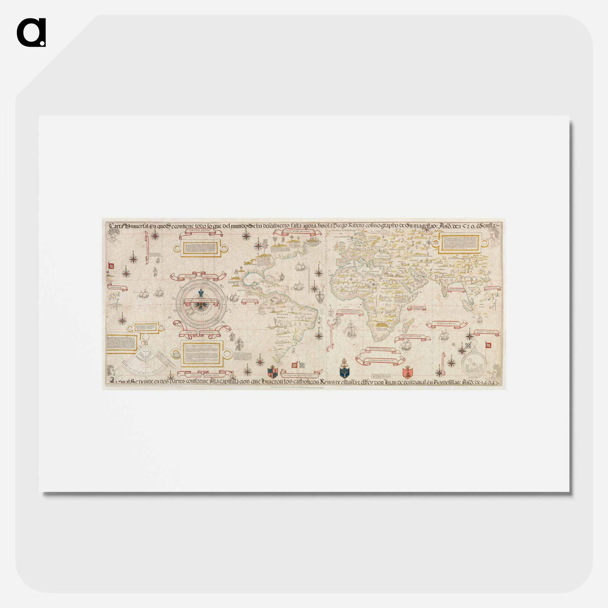 World map - アンティーク地図 Poster.