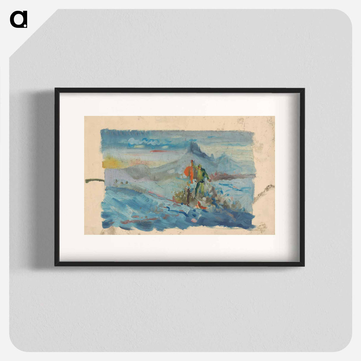 Hunters in a landscape - アーノルド ピーター ワイズ クビンチャン Poster.