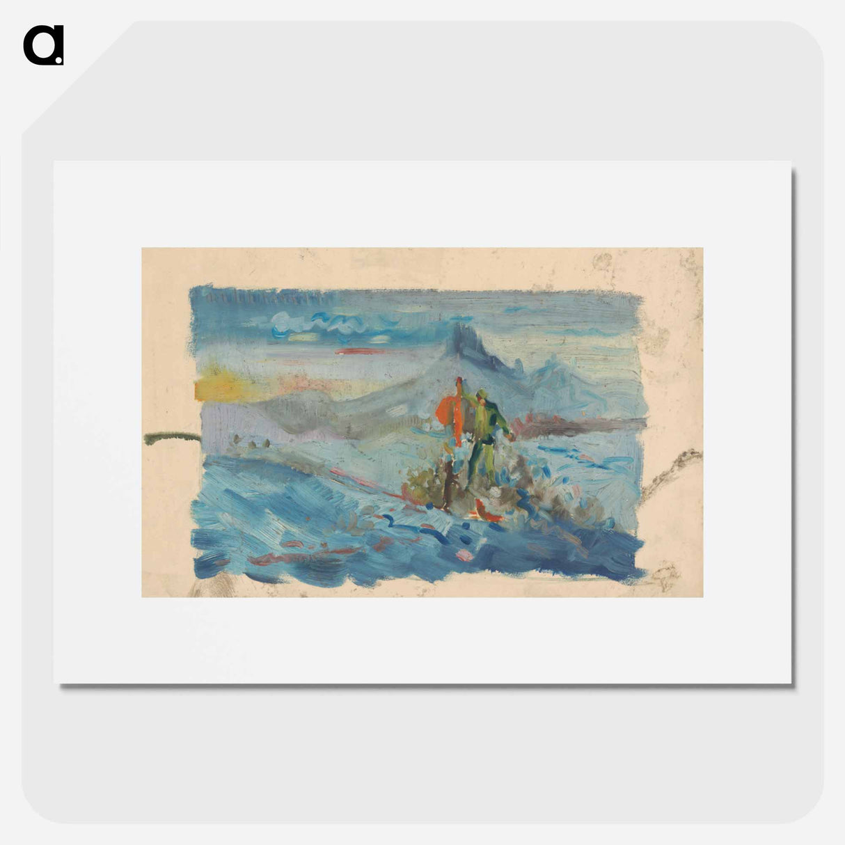 Hunters in a landscape - アーノルド ピーター ワイズ クビンチャン Poster.