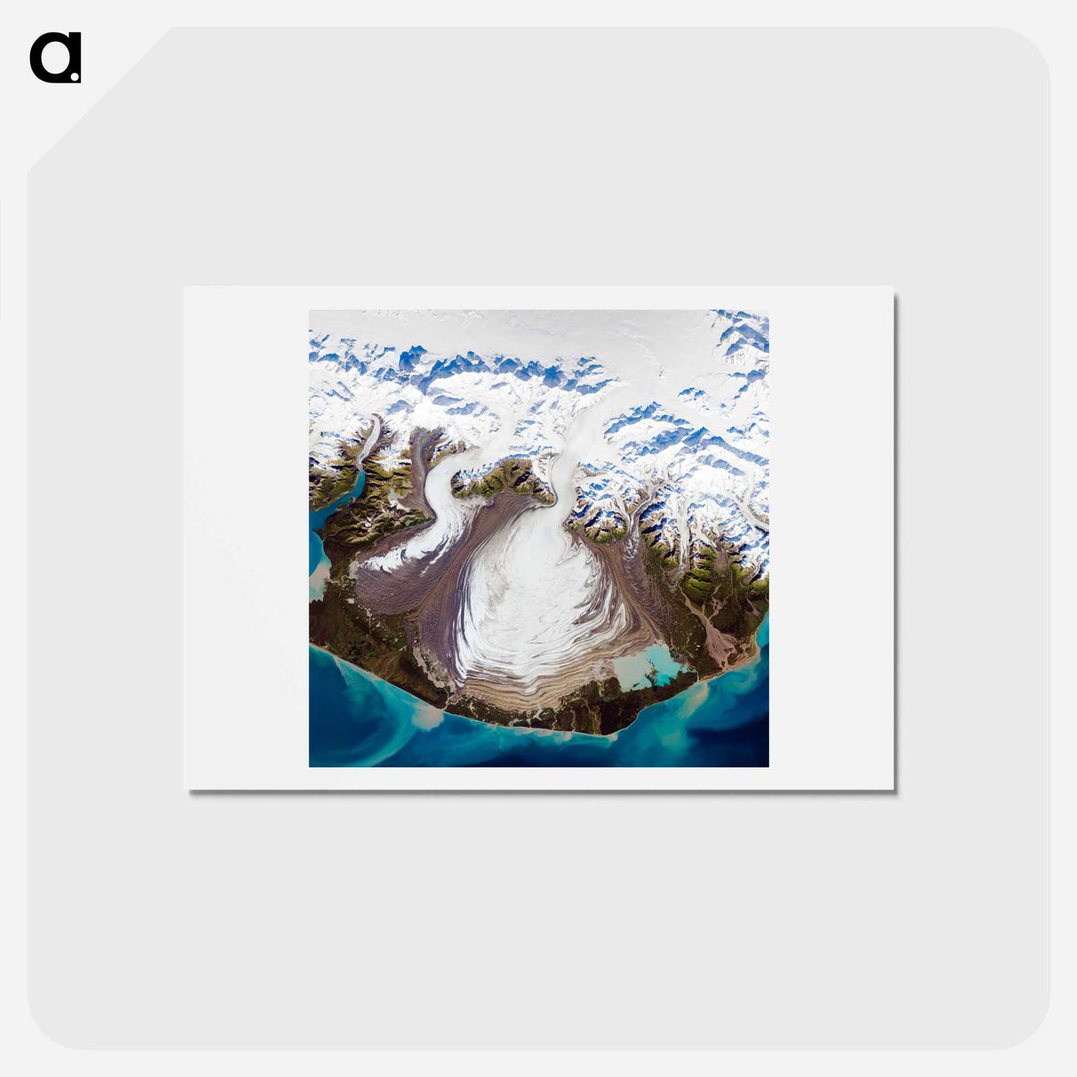 アートポストカード-Malaspina Glacier, Alaska
- 上空からの地球 Postcard.