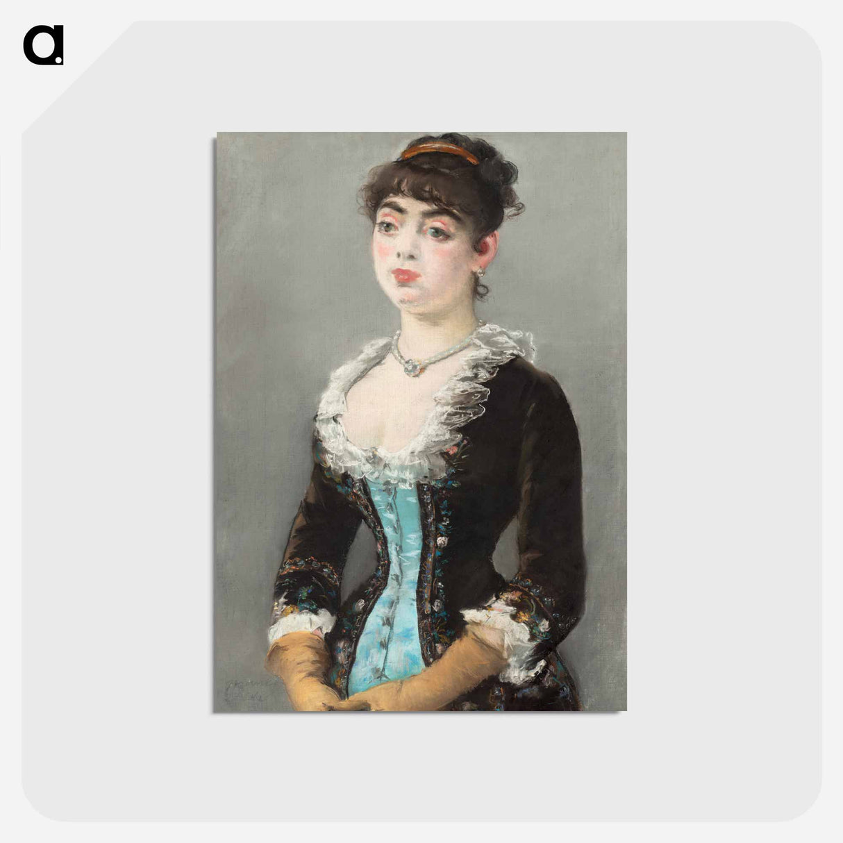 アートポストカード-Madame Michel–Lévy - エドゥアール マネ Postcard.
