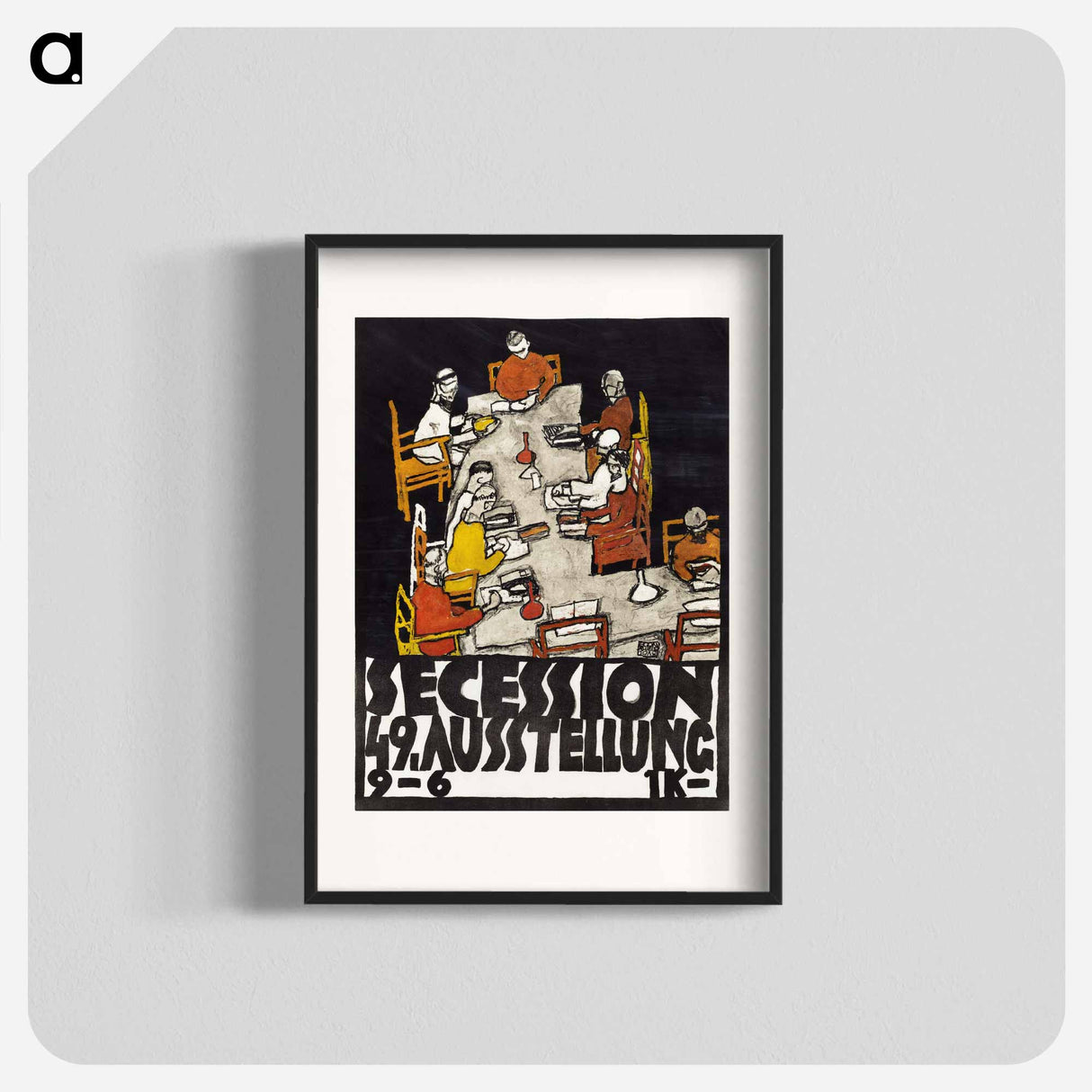 49th Secession exhibition by Egon Schiele - エゴン シーレ Poster.