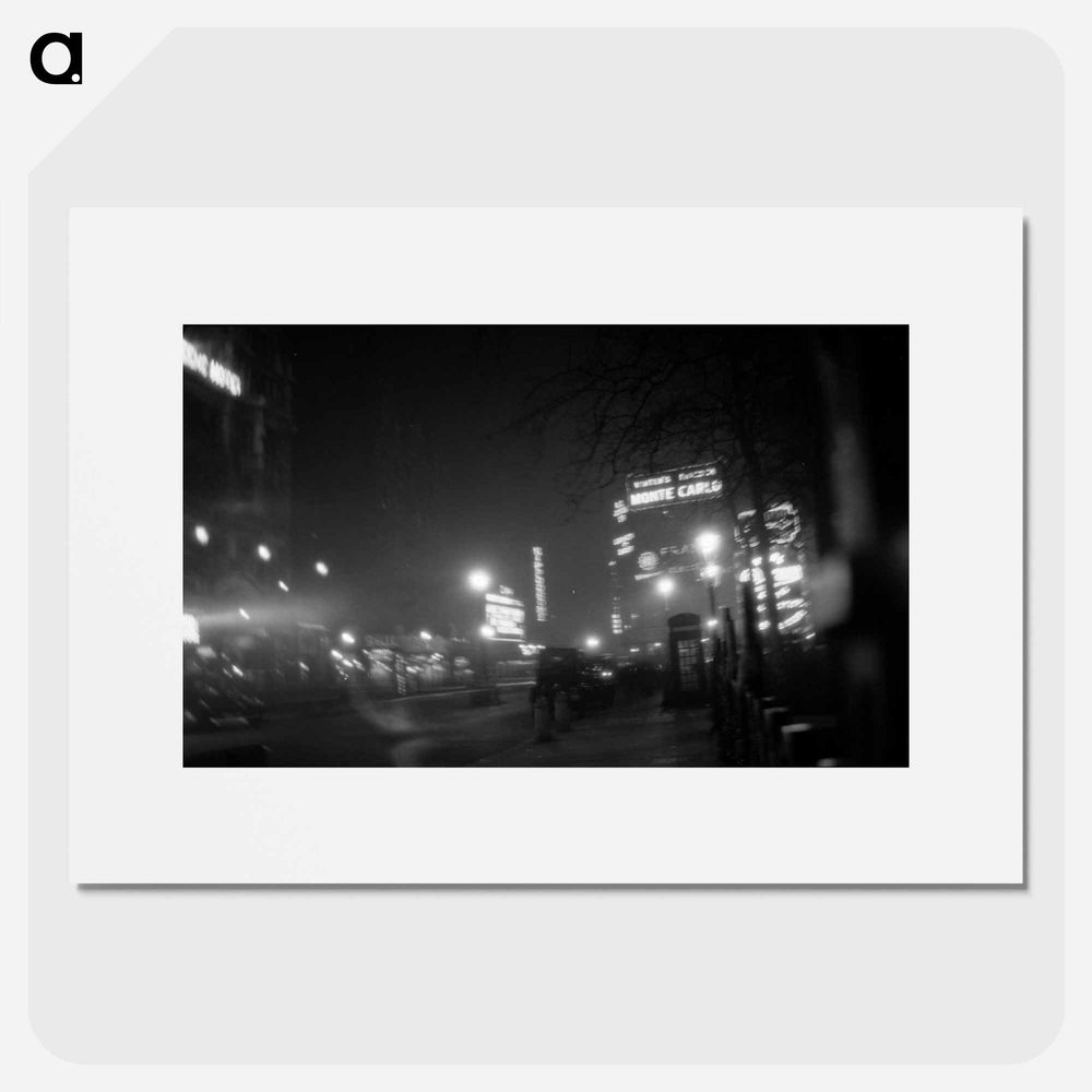 London street scene - エリック リー ジョンソン Poster.