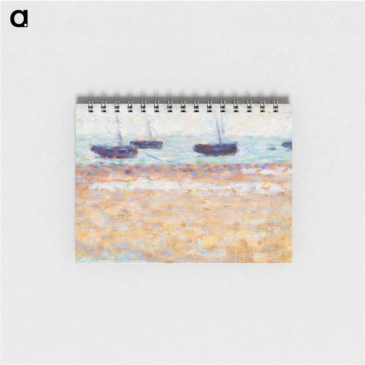 Four Boats at Grandcamp - ジョルジュ スーラ Memo.