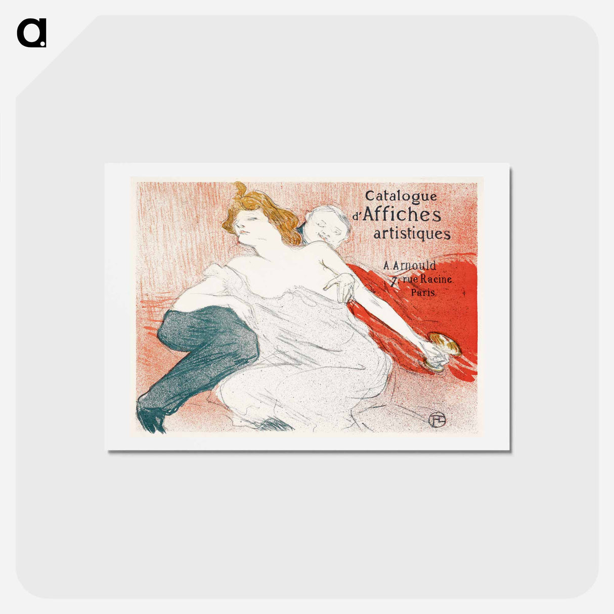 アートポストカード-The Debaucher - アンリ ド トゥールーズ ロートレック Postcard.