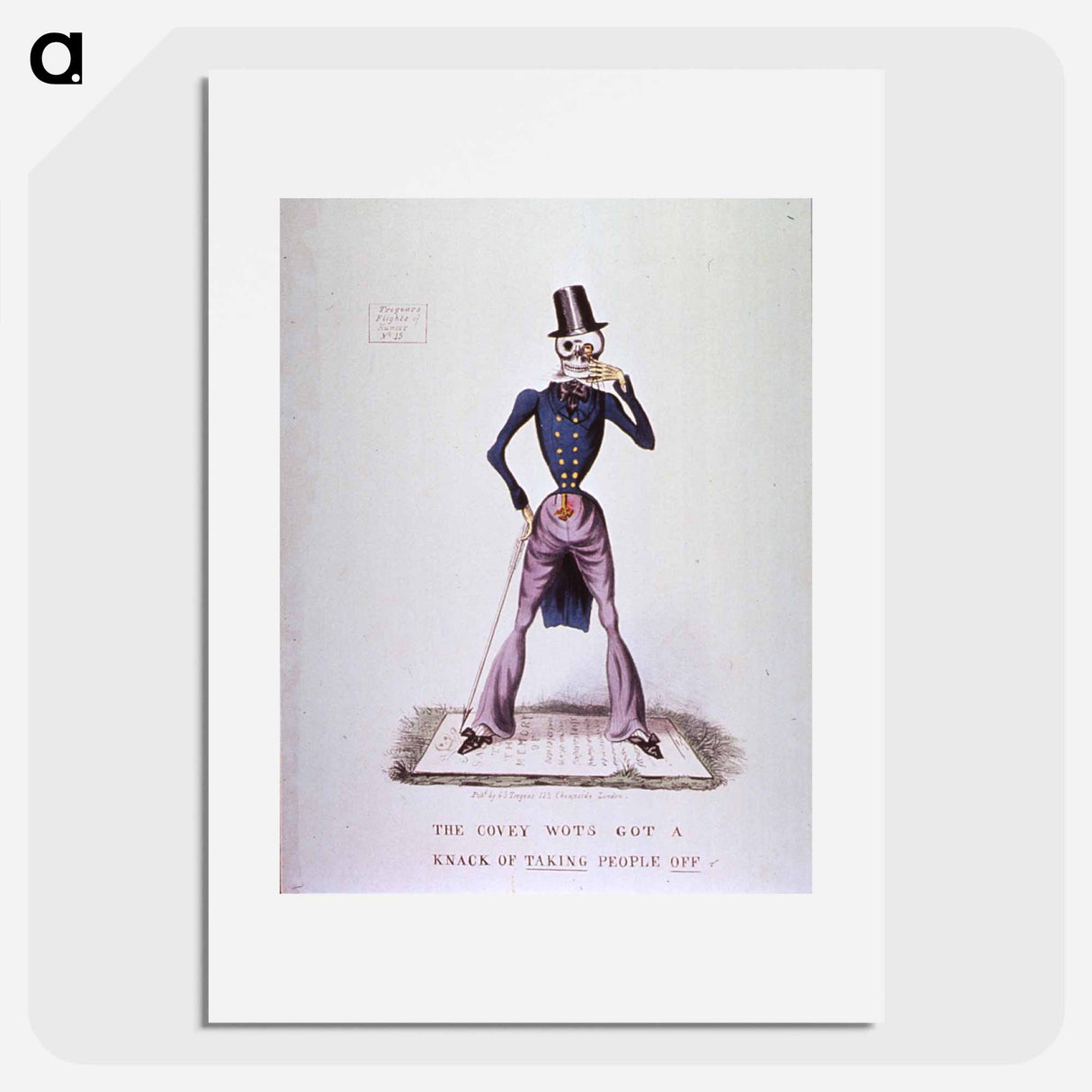アートポスター-Death Standing on a Tombstone
- 国立医学図書館 Poster.