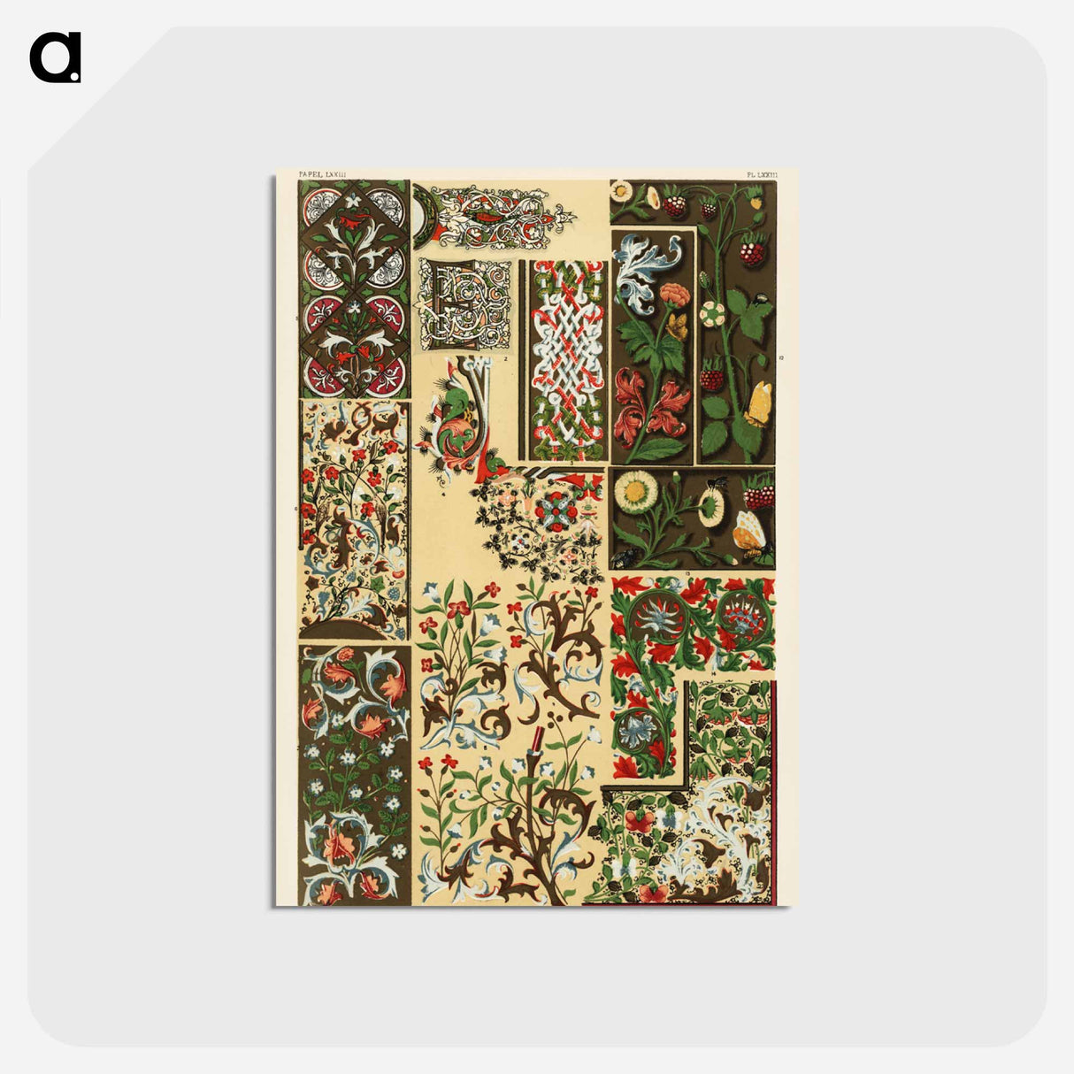 アートポストカード-Nineteenth-Century Ornament Pattern
- 装飾の文法 Postcard.