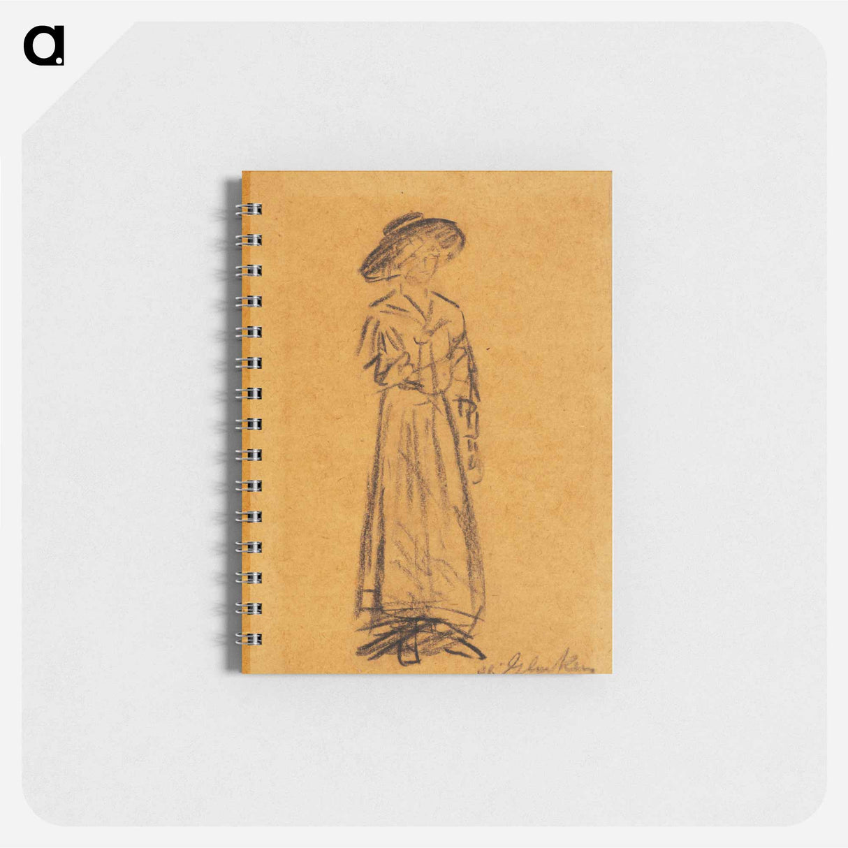 Woman with Broad-Brimmed Hat - ウィリアム ジェームス グラッケンズ Memo.