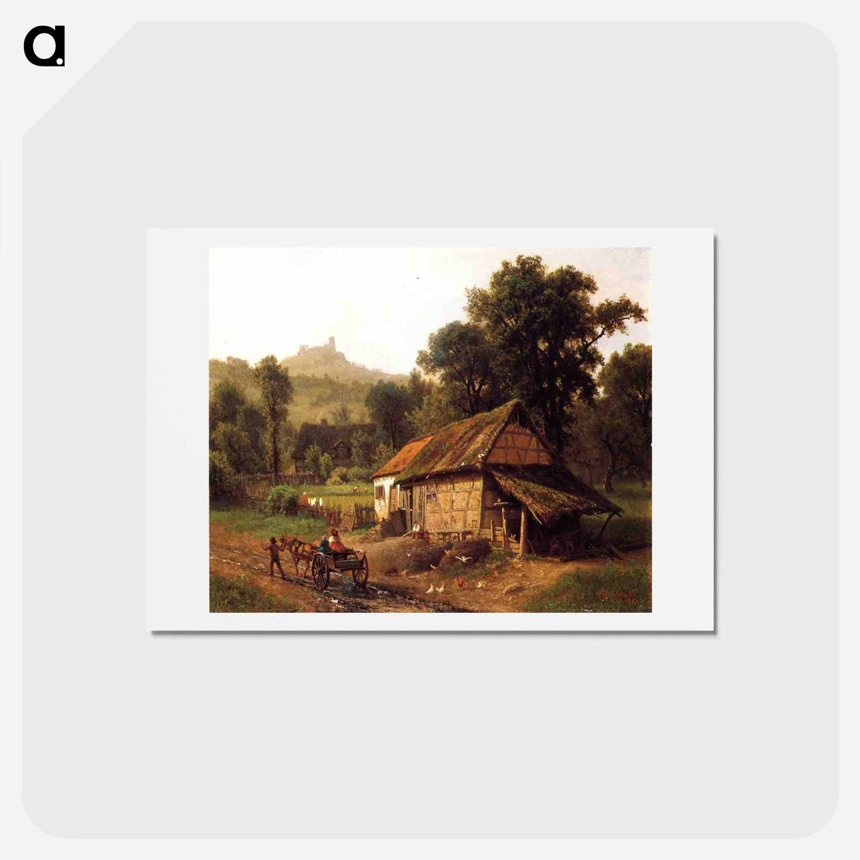 In the Foothills - アルバート ビアスタット Postcard.