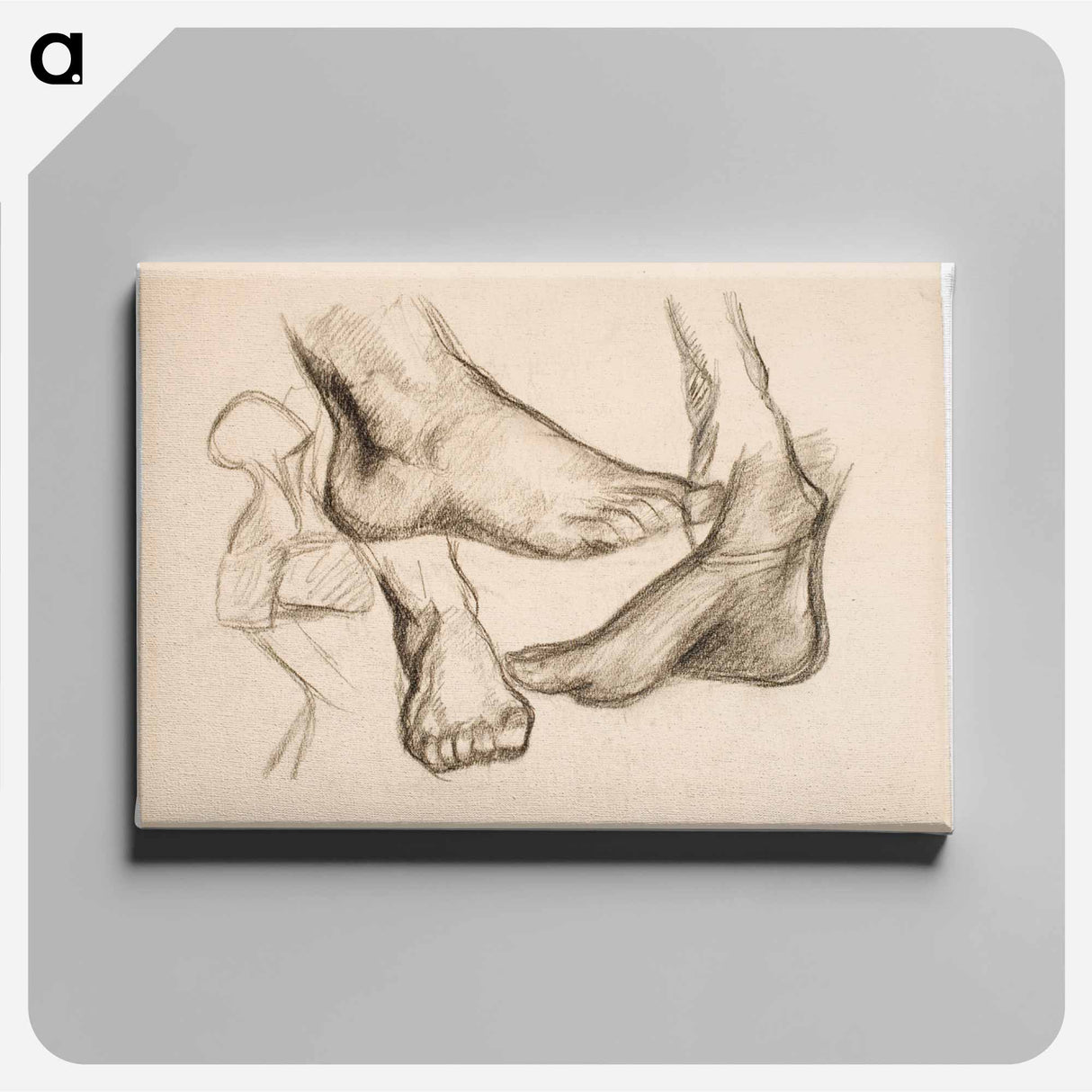 Jalkaharjoitelmia - アルフレッド ウィリアム フィンチ Canvas.