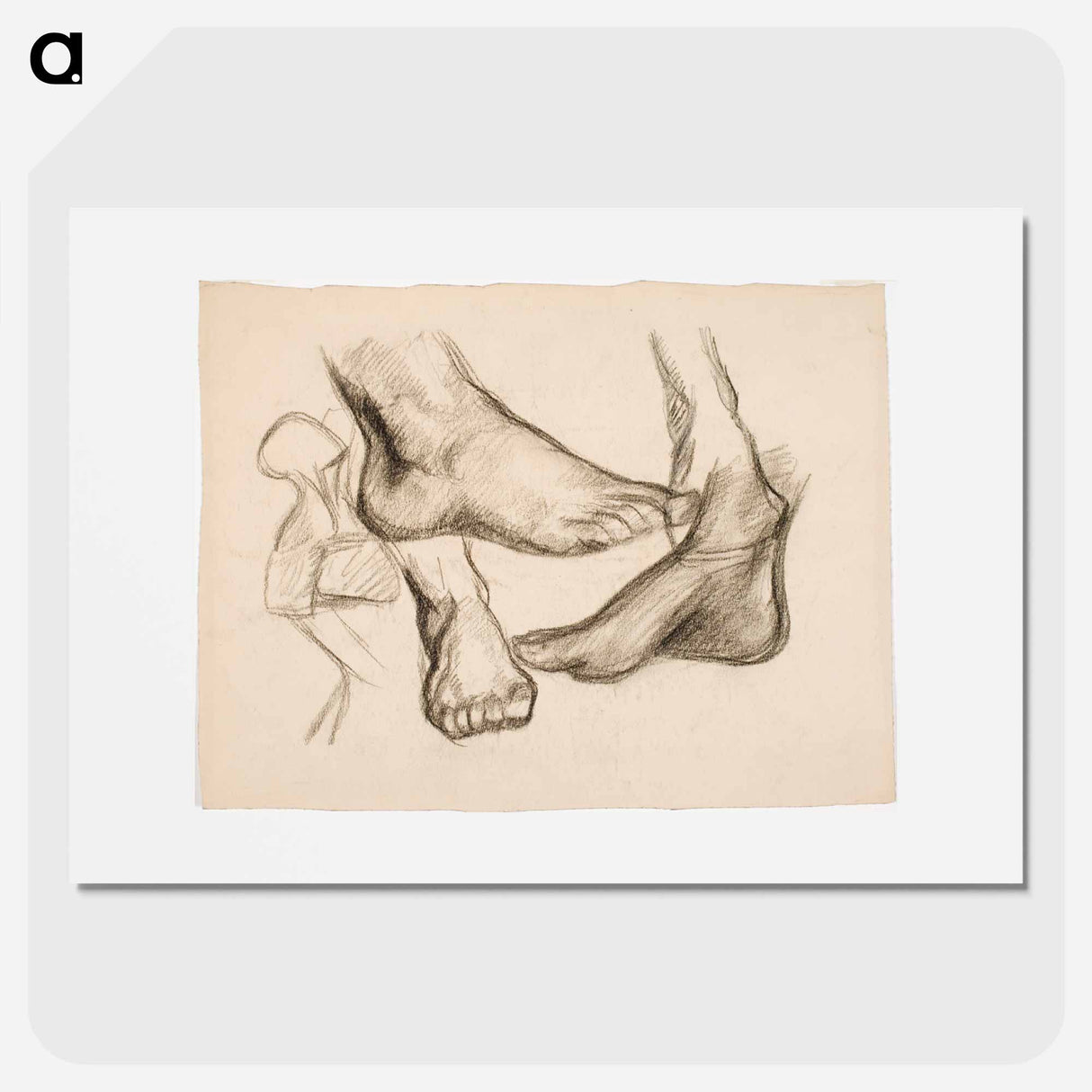 Jalkaharjoitelmia - アルフレッド ウィリアム フィンチ Poster.