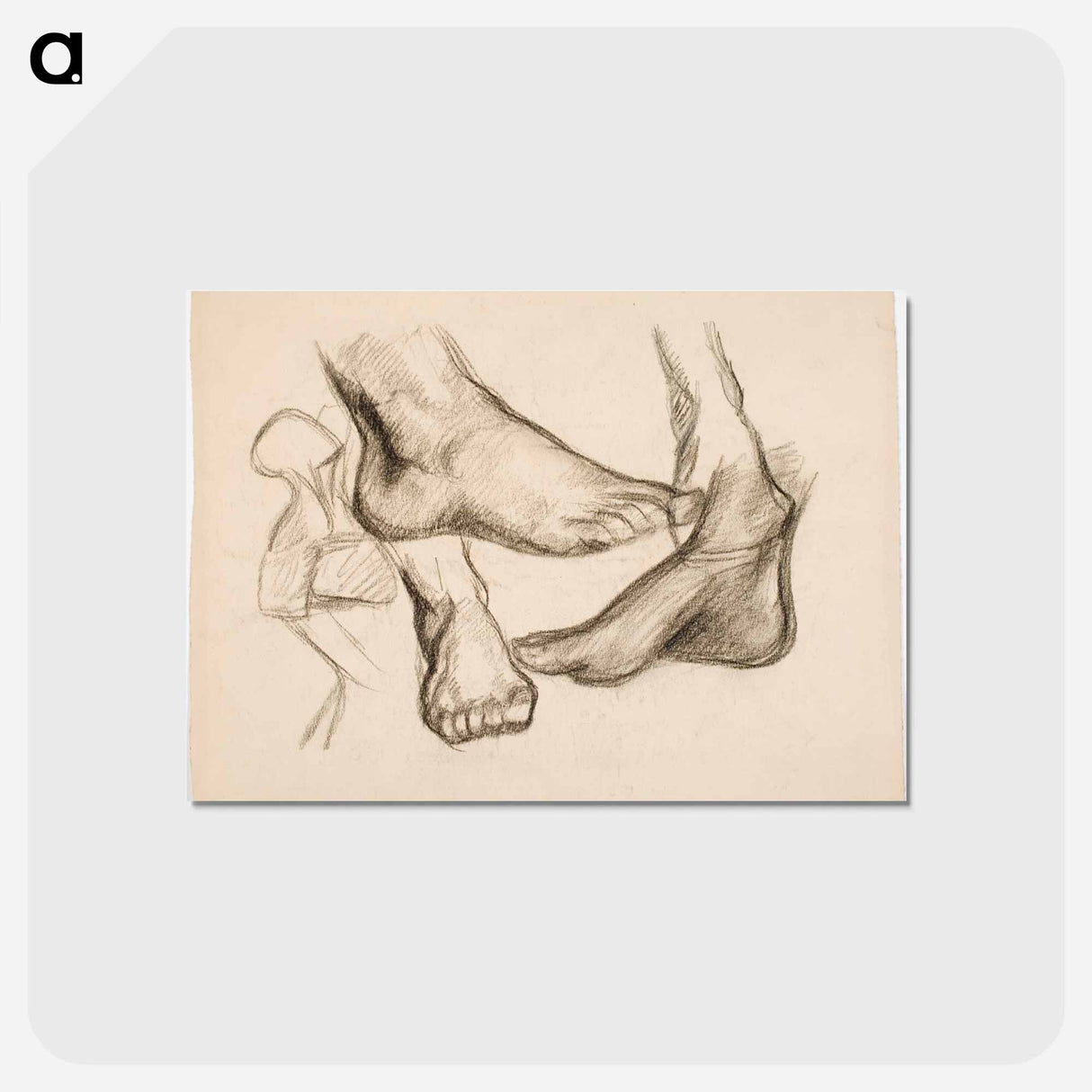 Jalkaharjoitelmia - アルフレッド ウィリアム フィンチ Postcard.