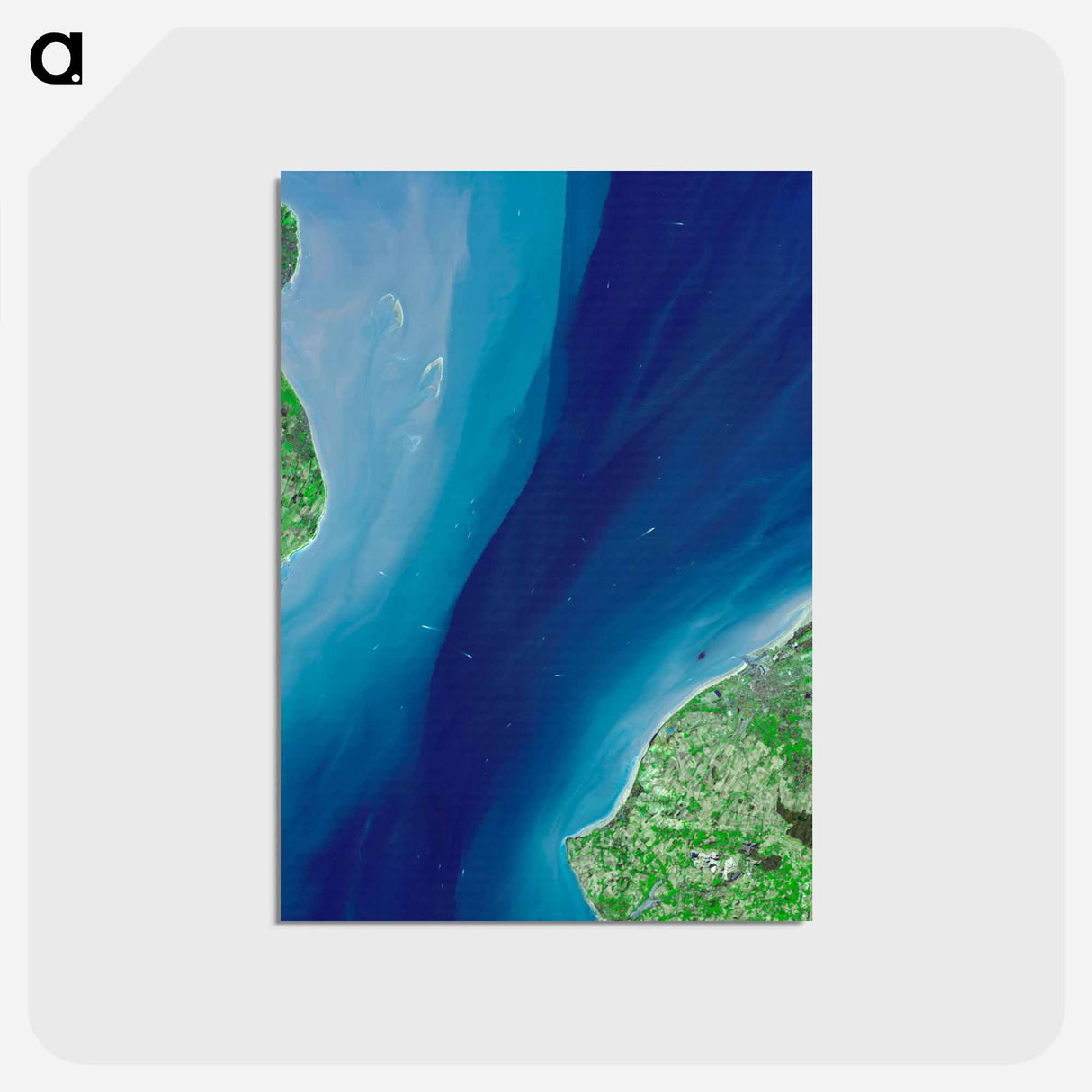 アートポストカード-The Channel Tunnel
- 上空からの地球 Postcard.