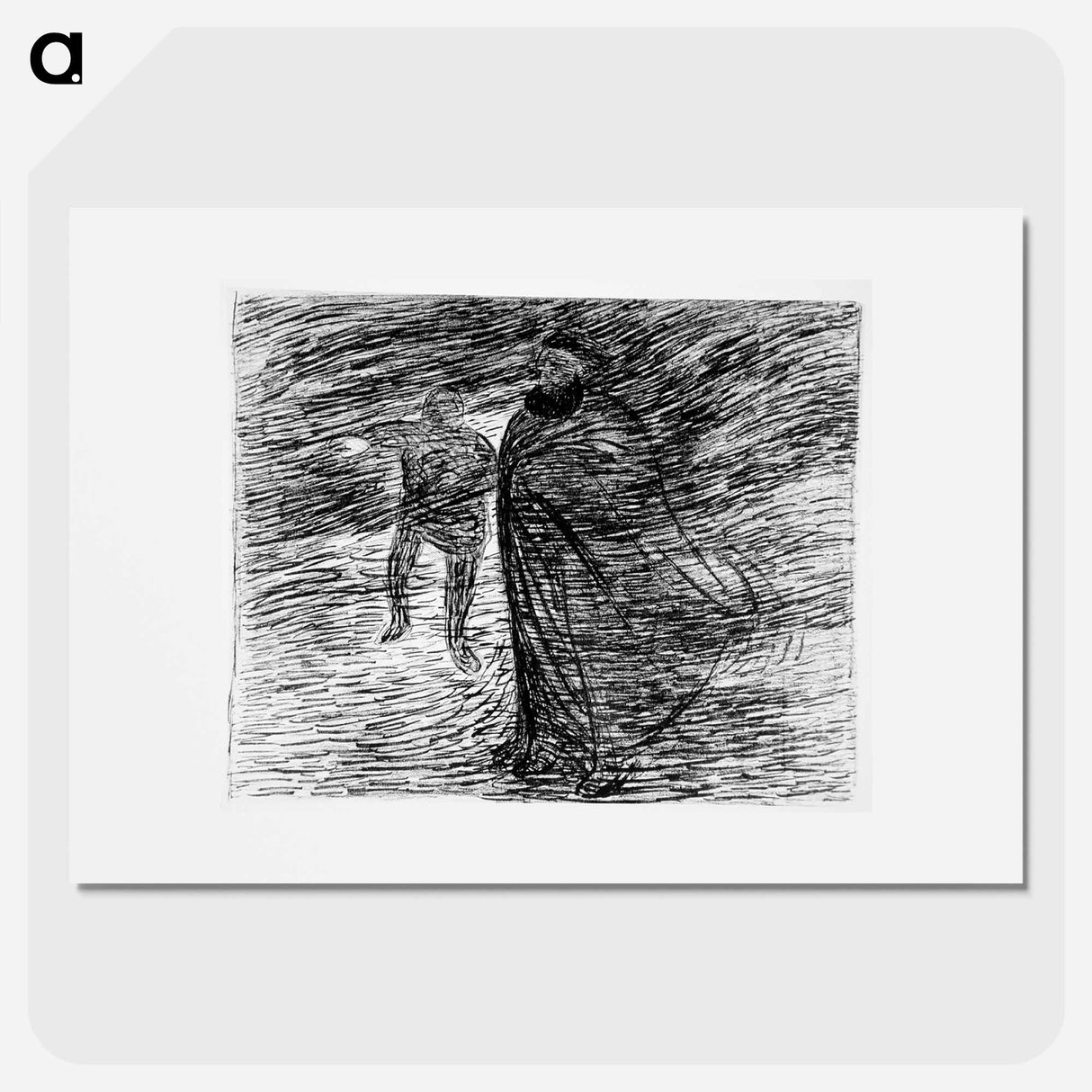 Spectre in the fog - エルンスト ハインリヒ バルラッハ Poster.