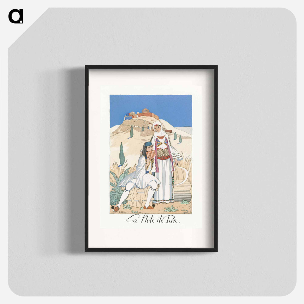 The Flute de Pan - Georges Barbier Poster.