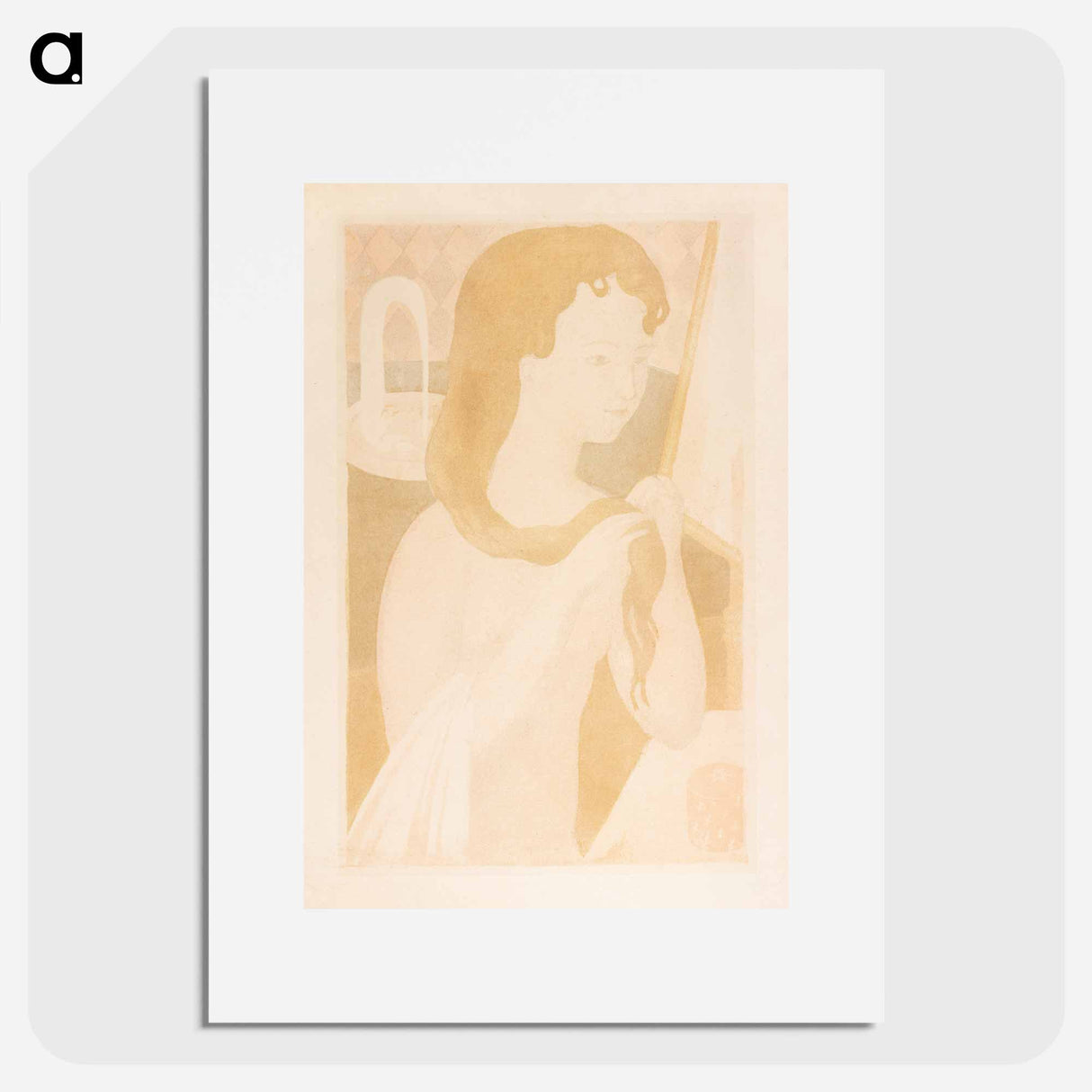 Young Girl at Her Bath - Maurice Denis Poster.