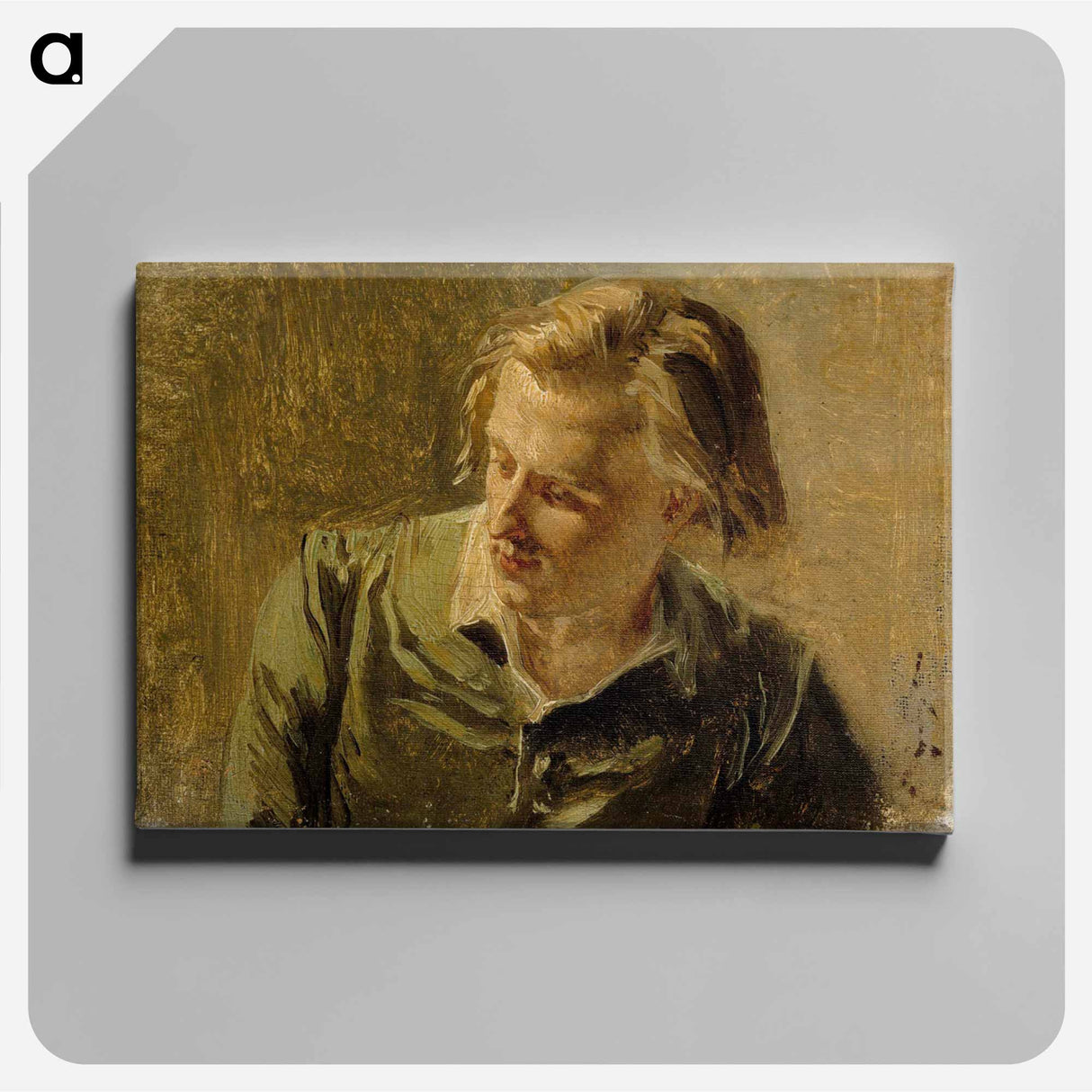 Portrait of a young man - アルバート エーデルフェルト Canvas.