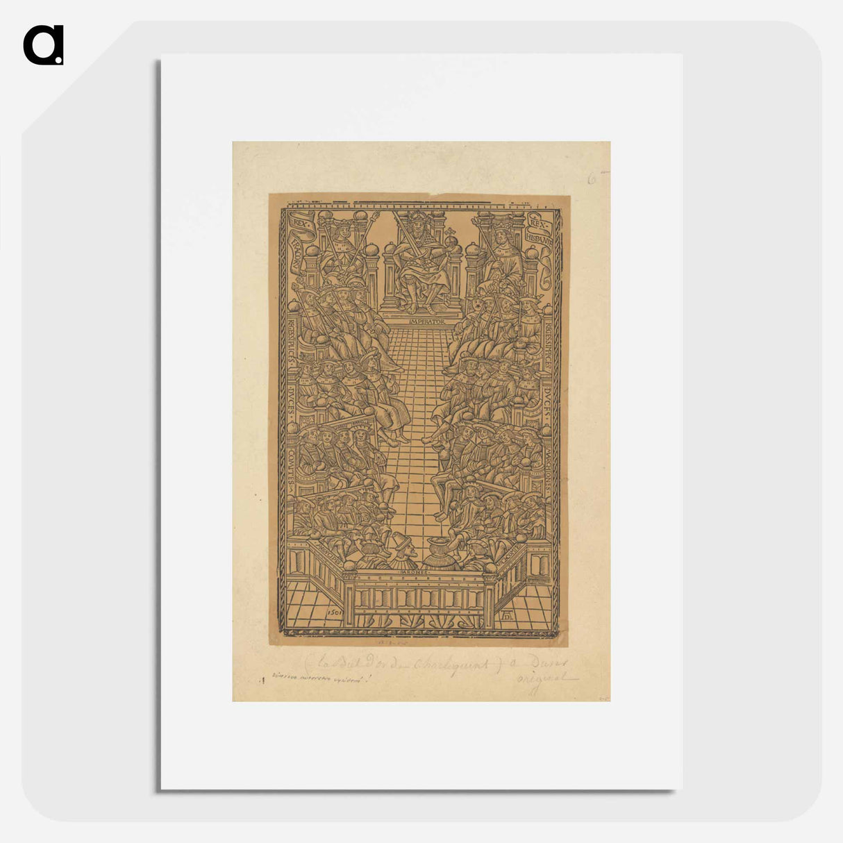 Parliament of Karol V - アルブレヒト デューラー Poster.