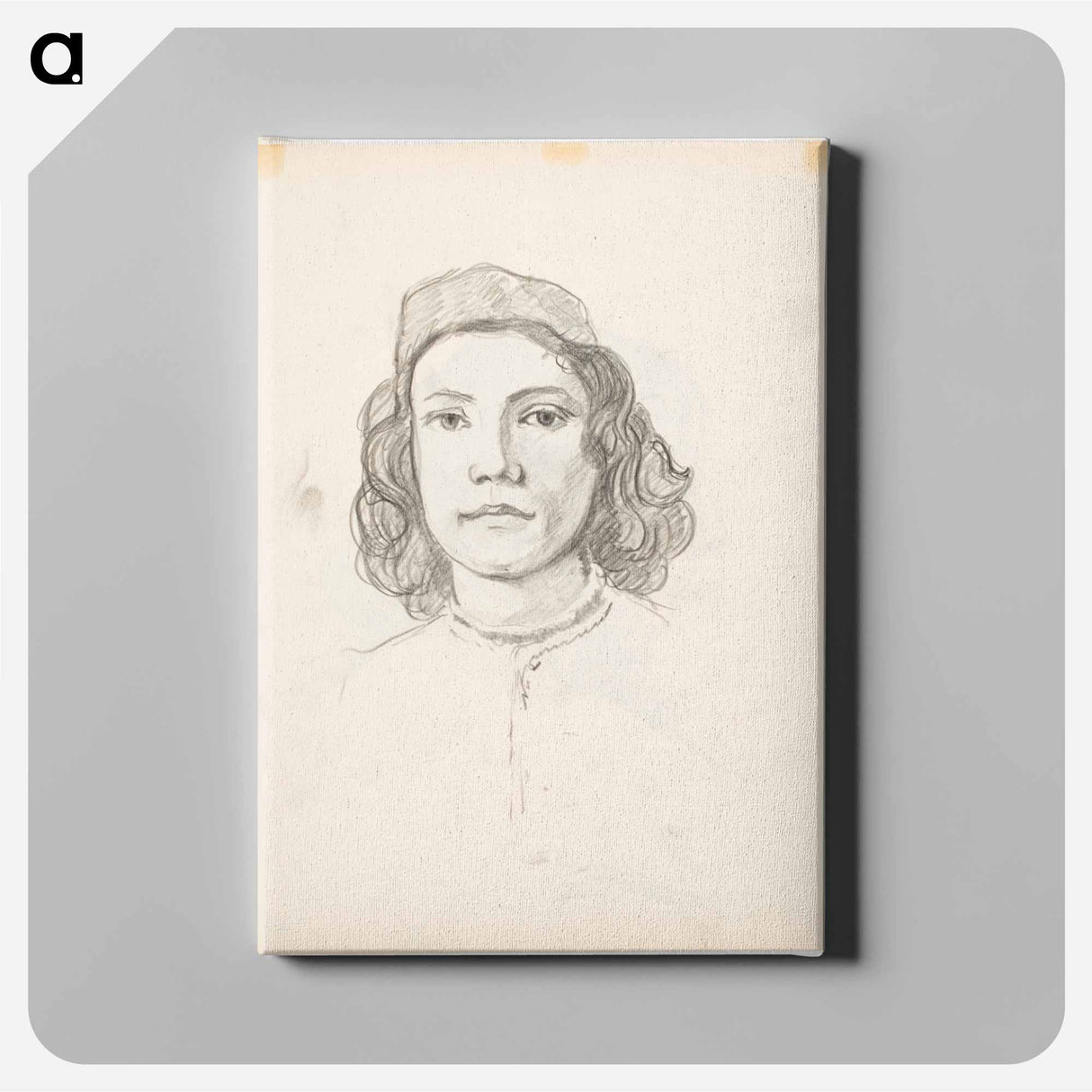 Poika, botticellin mukaan - アルフレッド ウィリアム フィンチ Canvas.