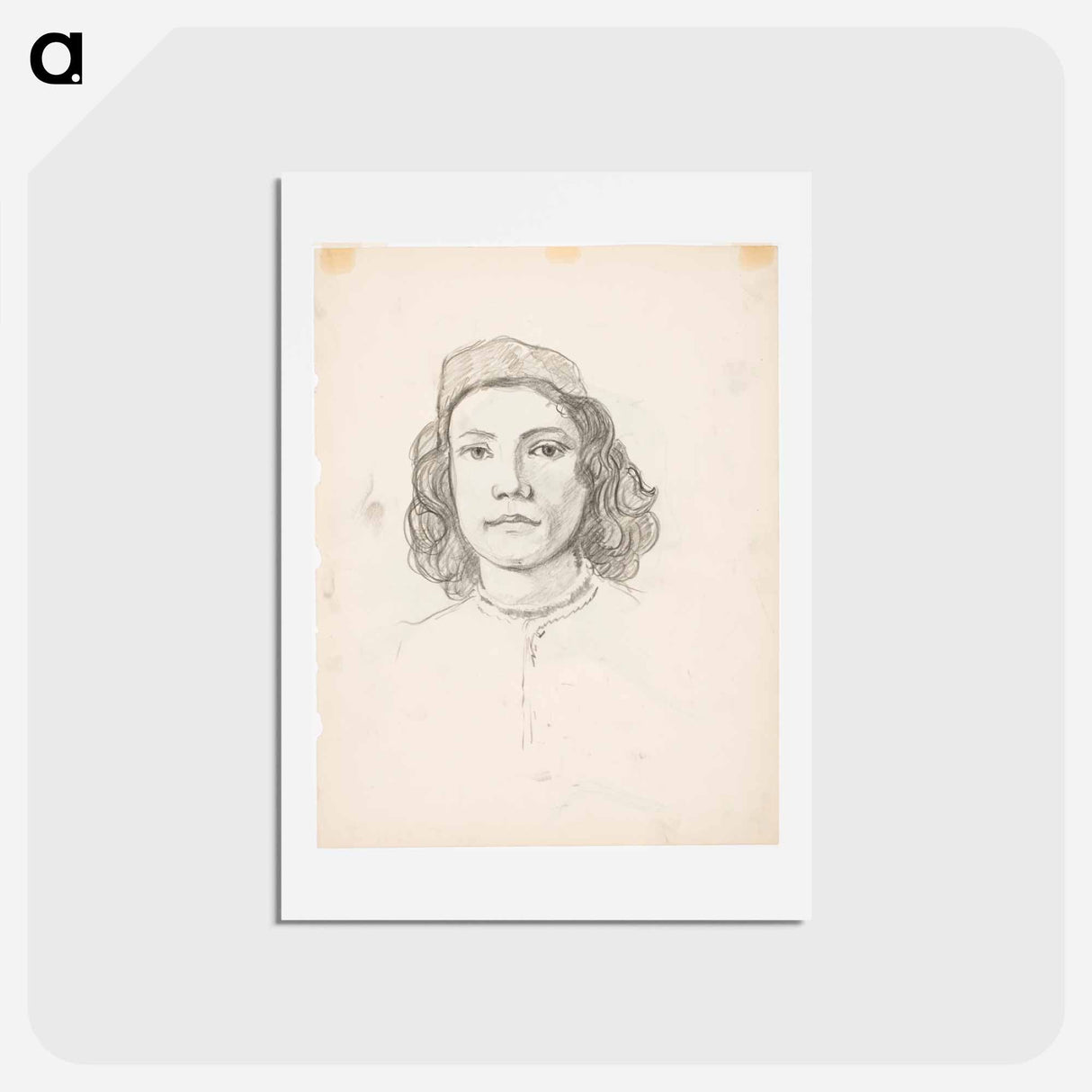 Poika, botticellin mukaan - アルフレッド ウィリアム フィンチ Postcard.