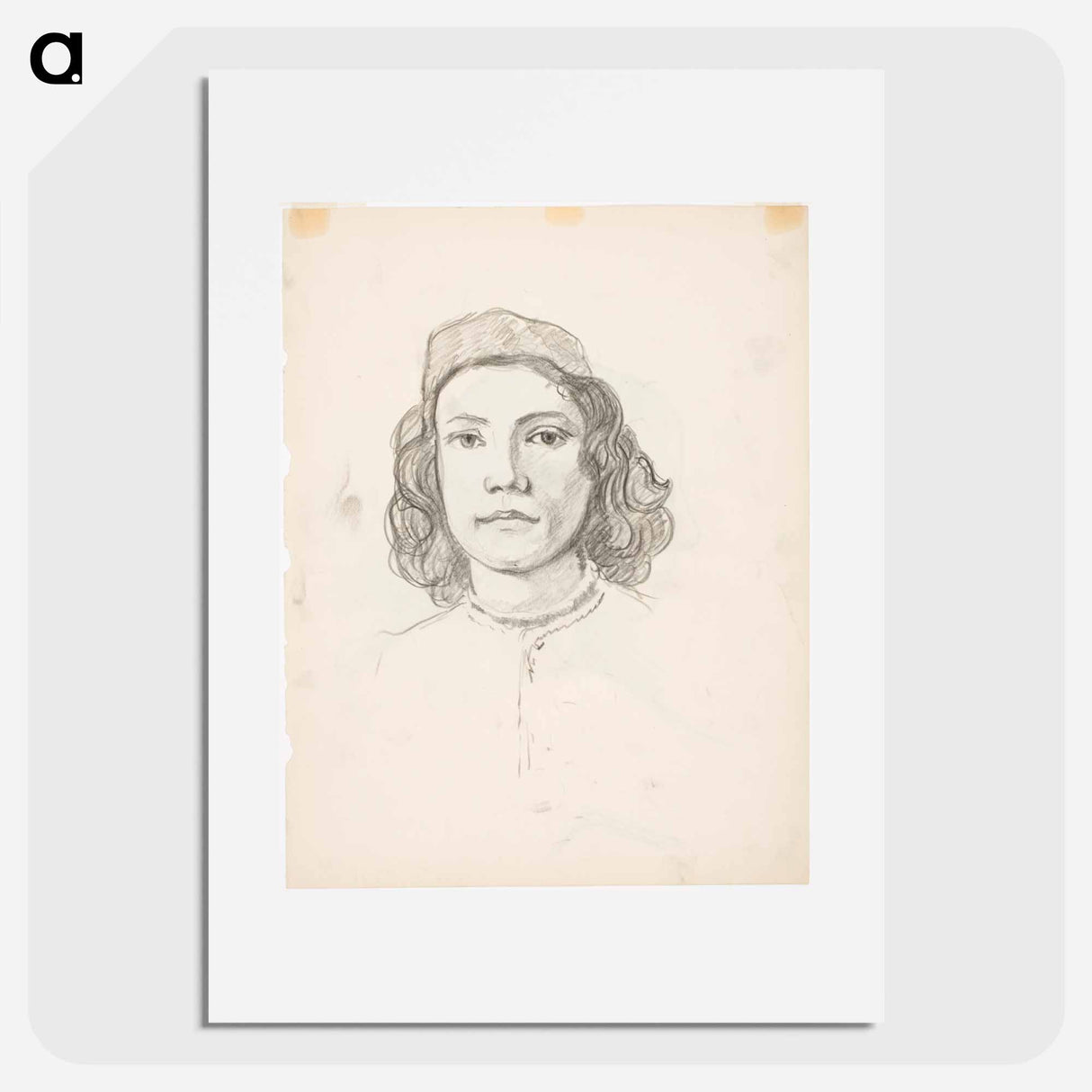 Poika, botticellin mukaan - アルフレッド ウィリアム フィンチ Poster.