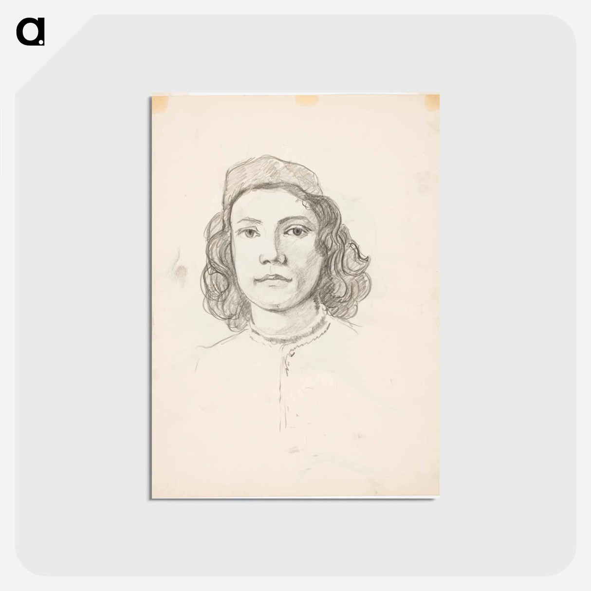 Poika, botticellin mukaan - アルフレッド ウィリアム フィンチ Postcard.