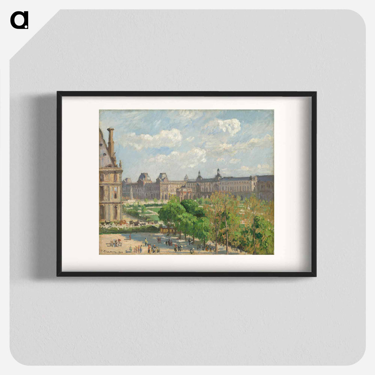 Place du Carrousel, Paris - カミーユ ピサロ Poster.