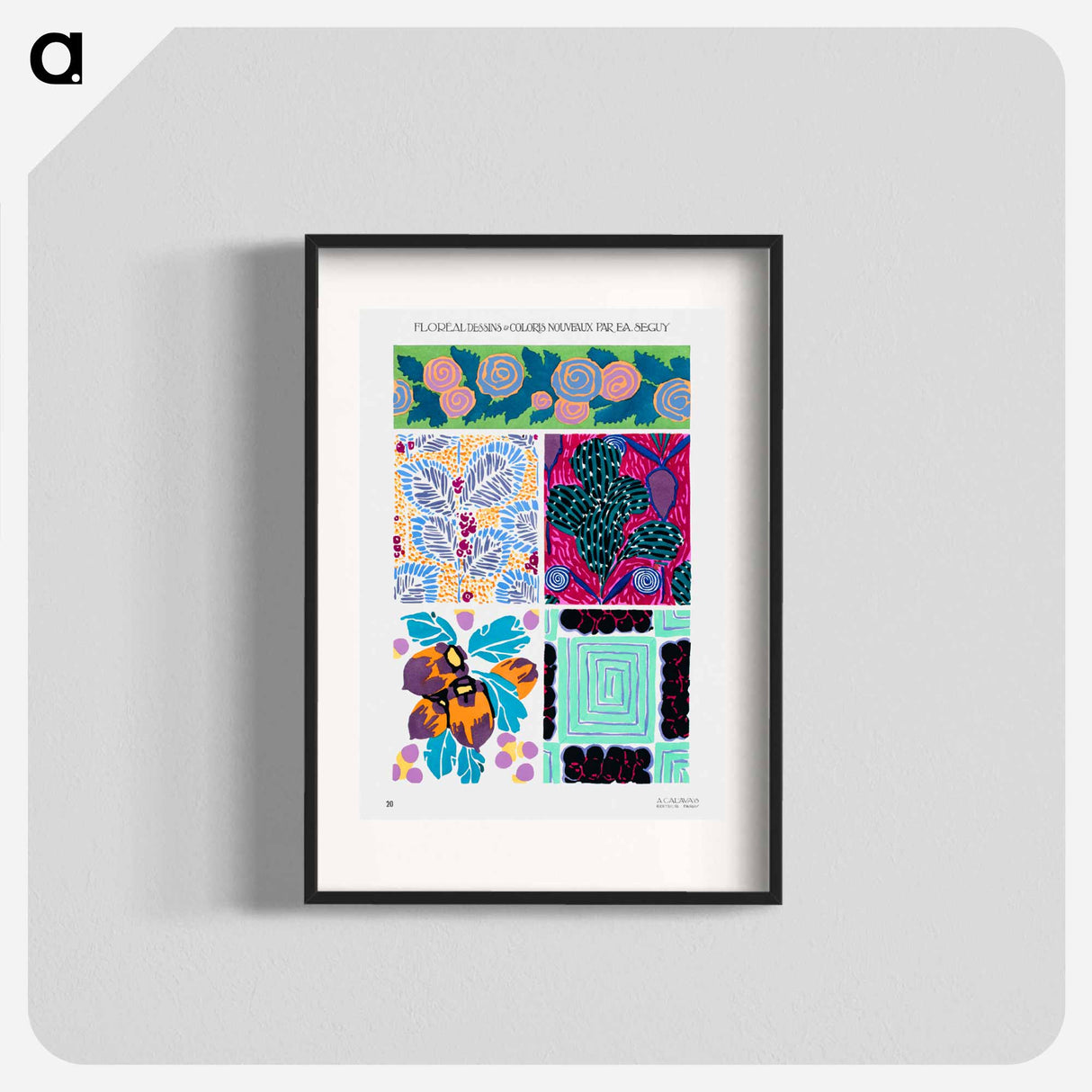 Floréal: dessins and coloris nouveaux - E.A.セギー Poster.