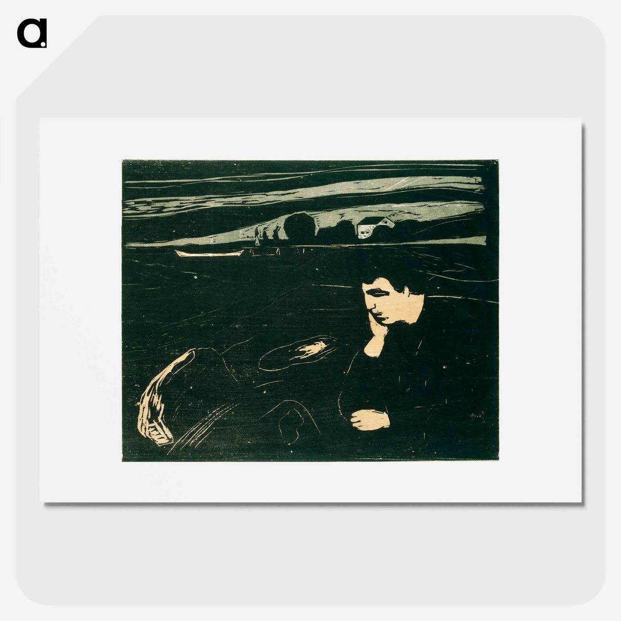 Melancholy III - エドヴァルド ムンク Poster.