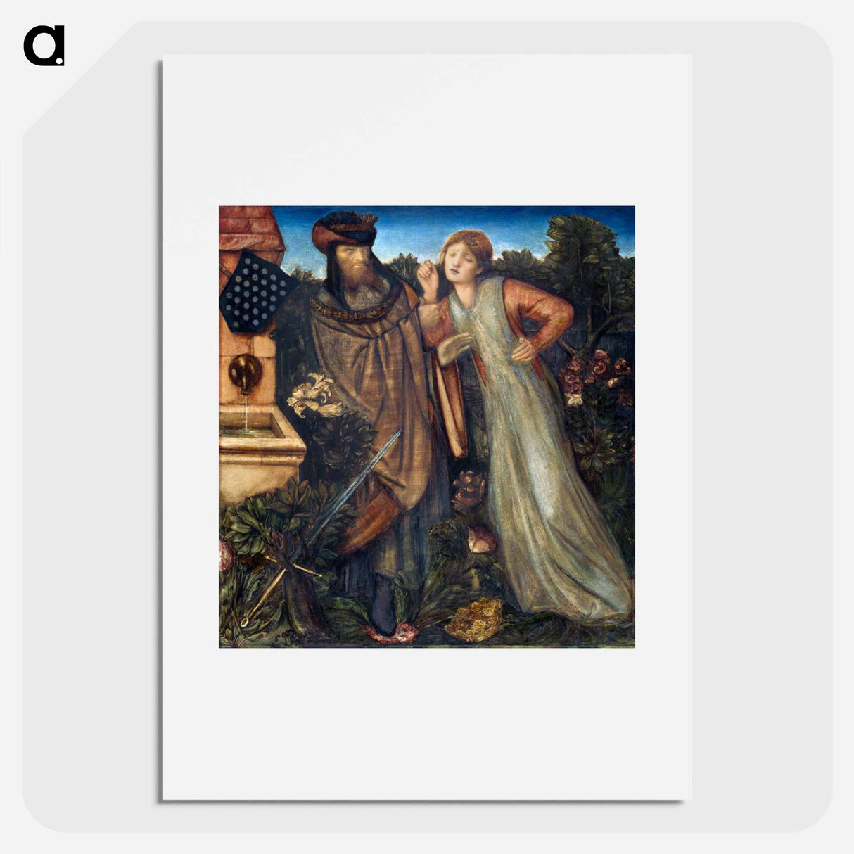 King Mark and La Belle Iseult - エドワード バーン ジョーンズ Poster.