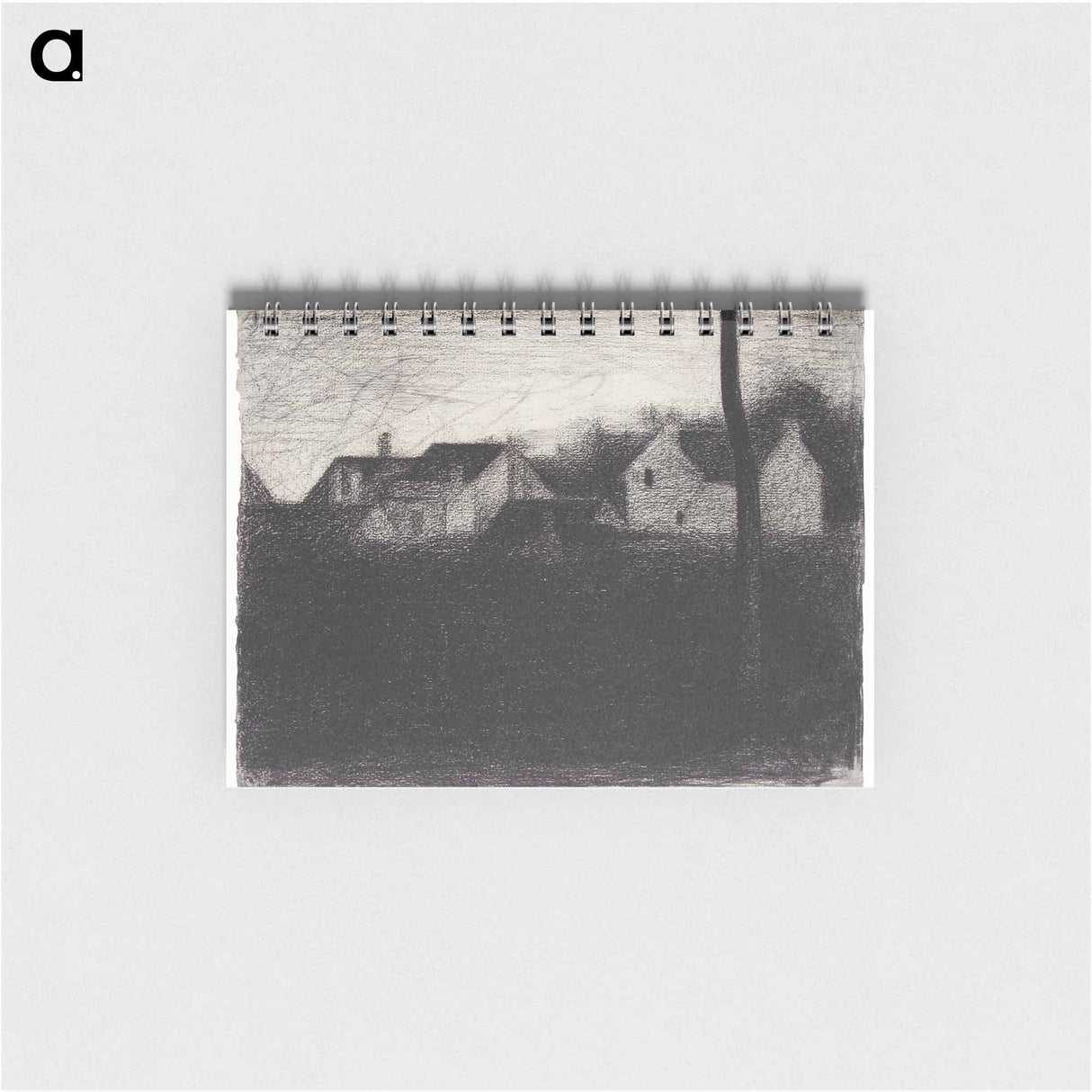 Landscape With Houses - ジョルジュ スーラ Memo.