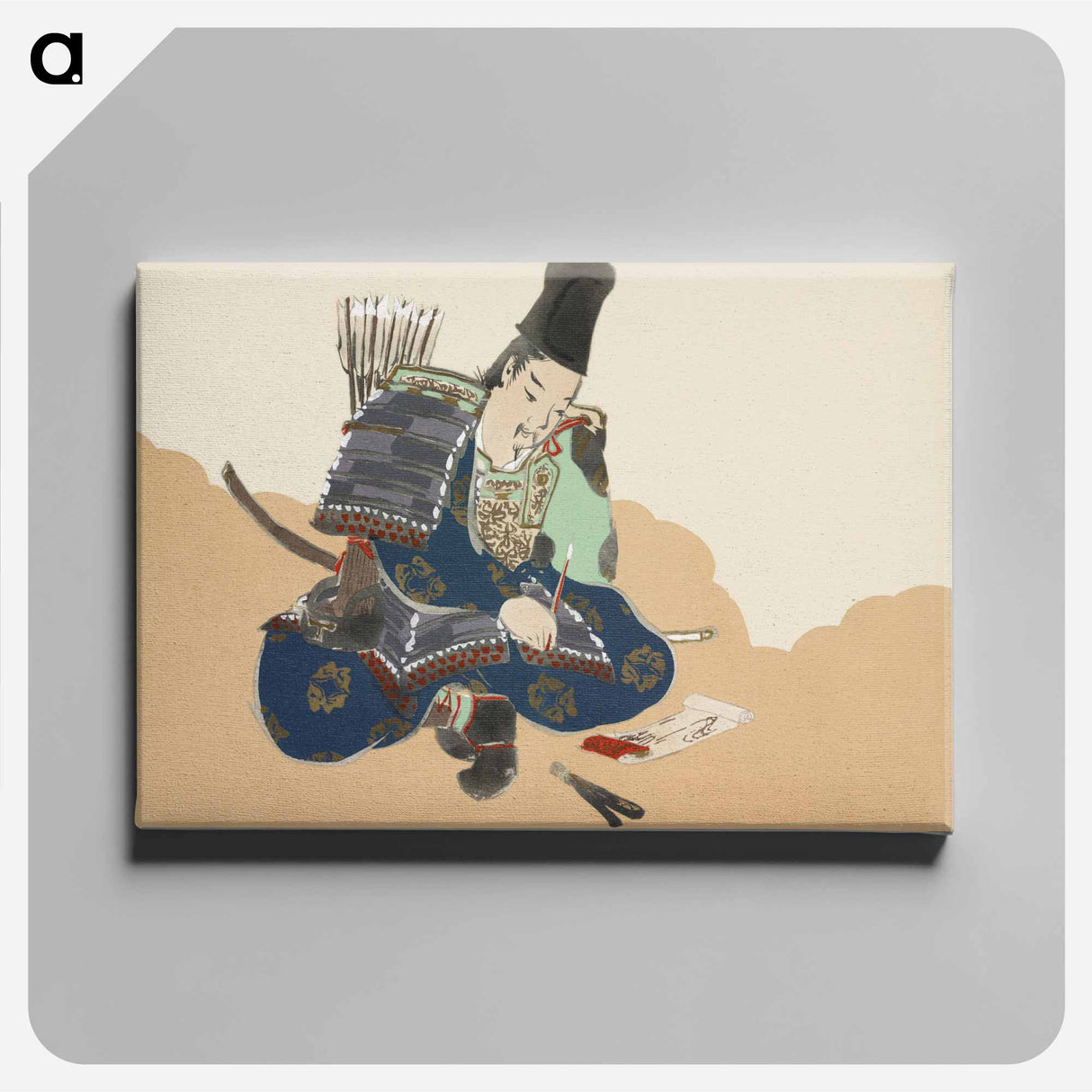 アートパネル-Samurai from Momoyogusa–Flowers of a Hundred Generations - 神坂 雪佳 Canvas.