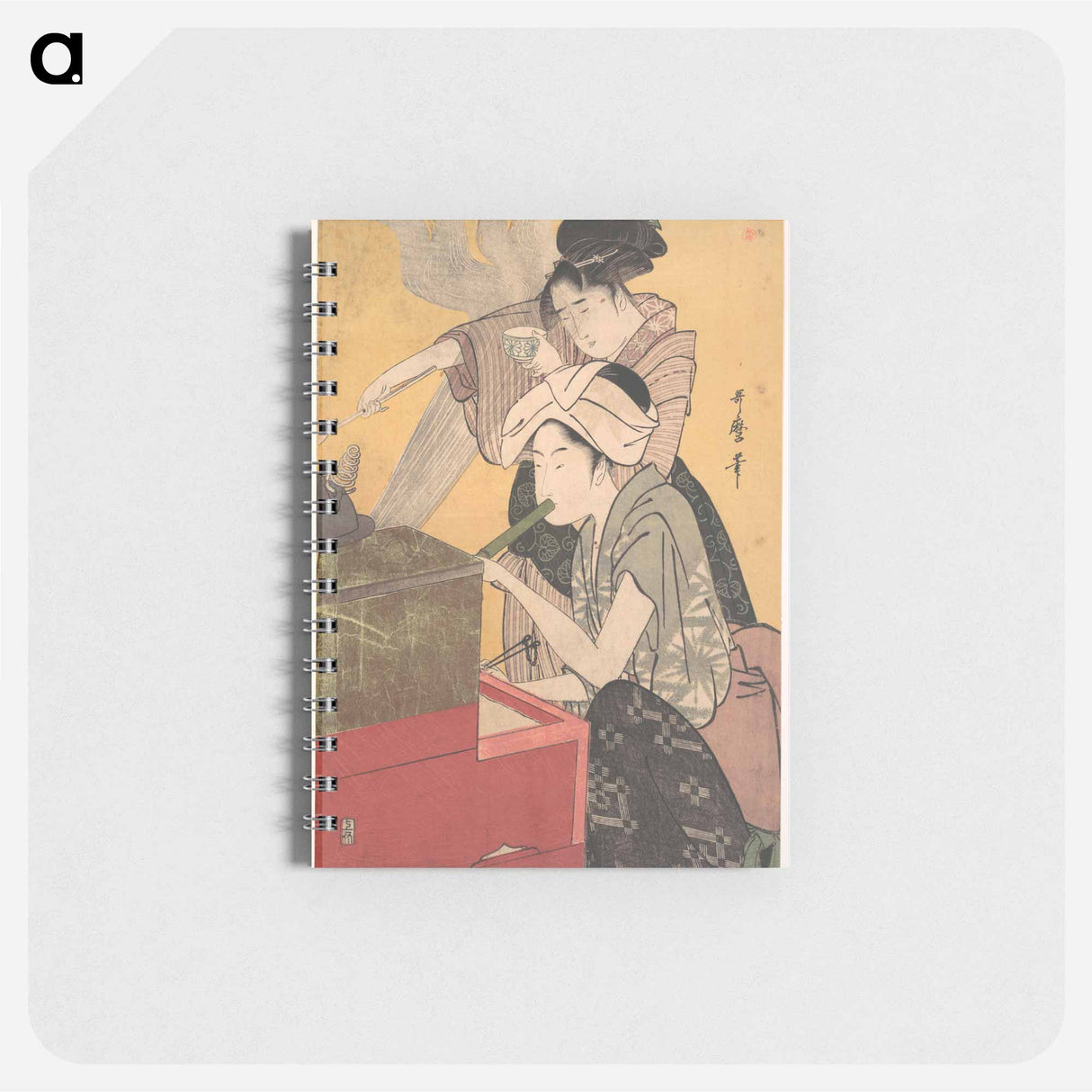 In the Kitchen - 喜多川 歌麿 Memo.