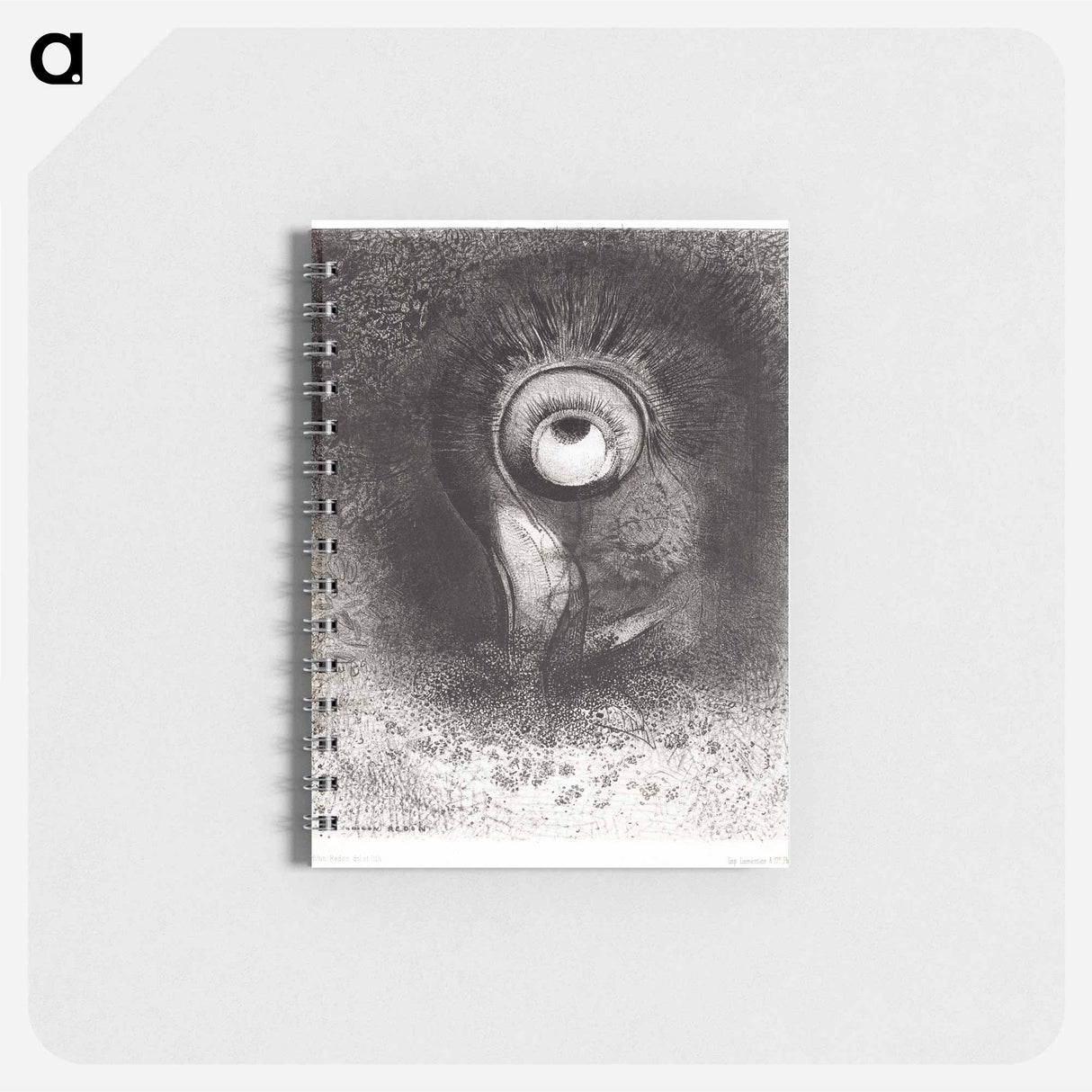 There Was Perhaps a First Vision Attempted by the Flower - オディロン ルドン Memo.