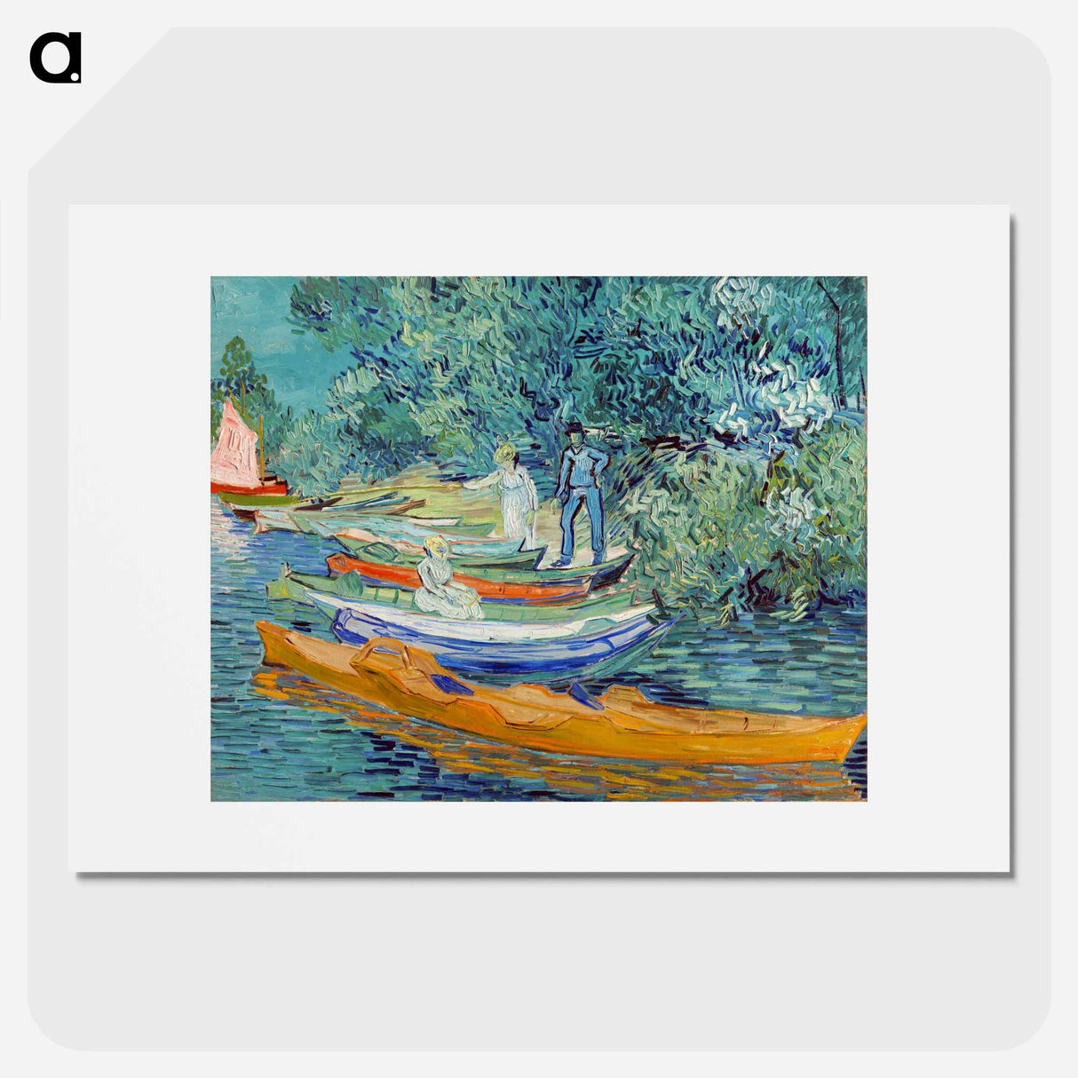 アートポスター-Bank of the Oise at Auvers - フィンセント ファン ゴッホ Poster.