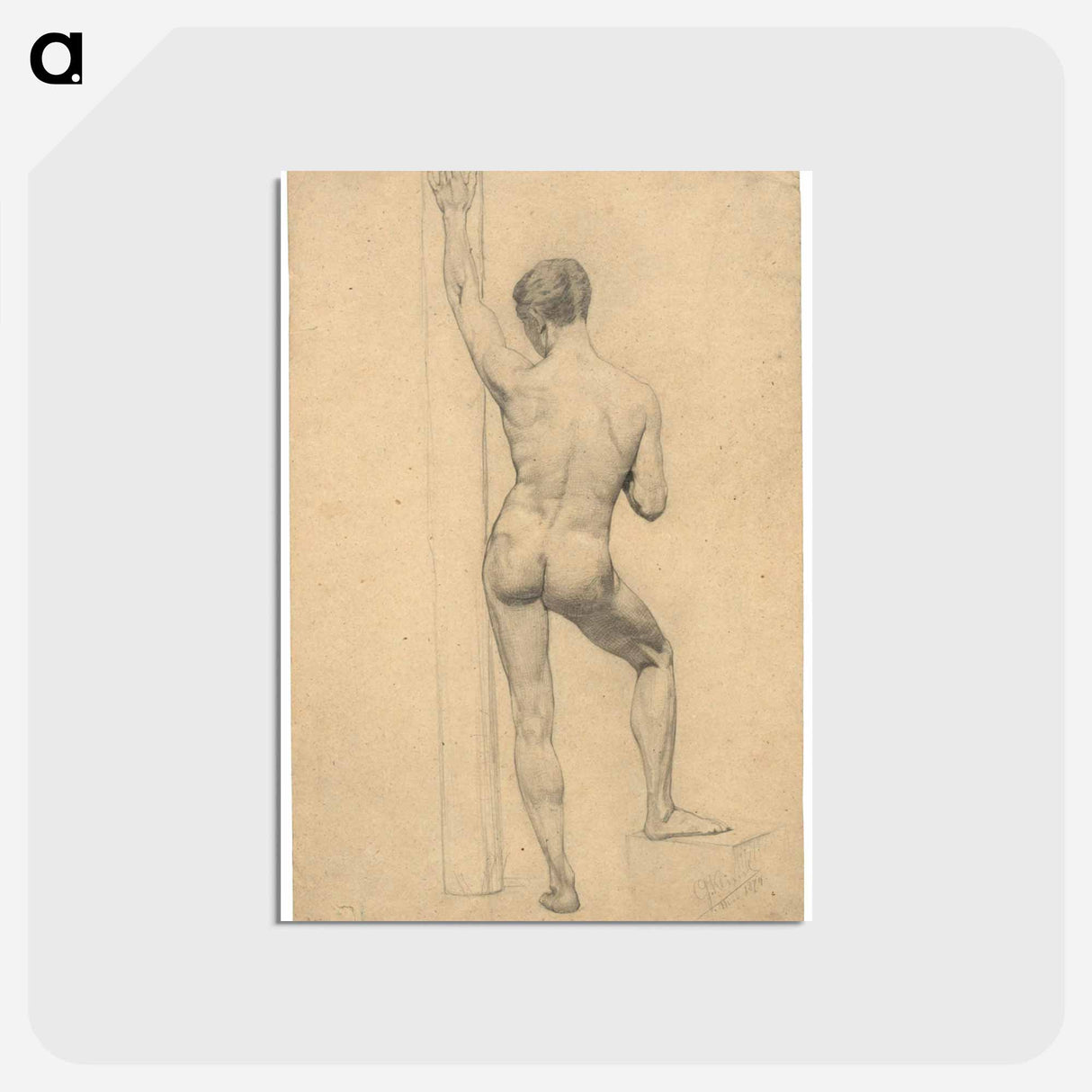 アートポストカード-Male Academy Nude
- ウィーン博物館 Postcard.