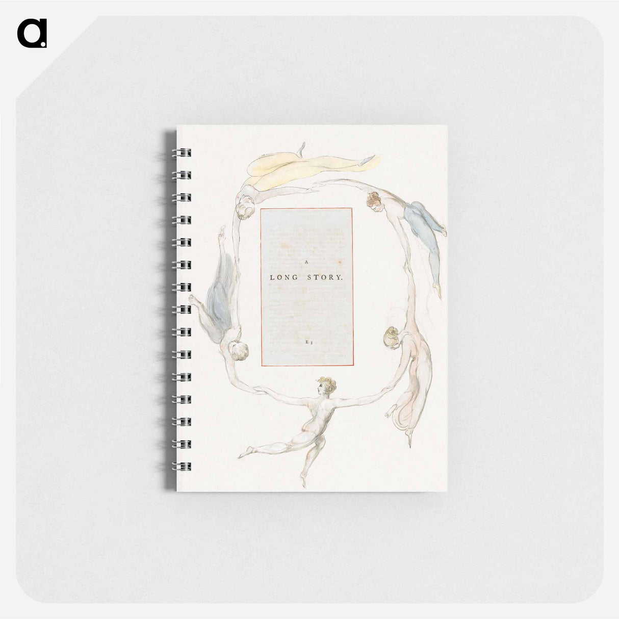 アートメモ帳-The Poems of Thomas Gray, Design 23, "A Long Story." - ウィリアム ブレイク Memo.