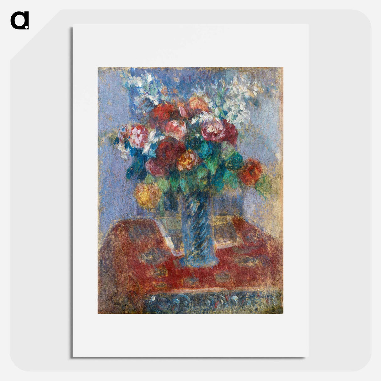 アートポスター-Bouquet de fleurs - カミーユ ピサロ Poster.