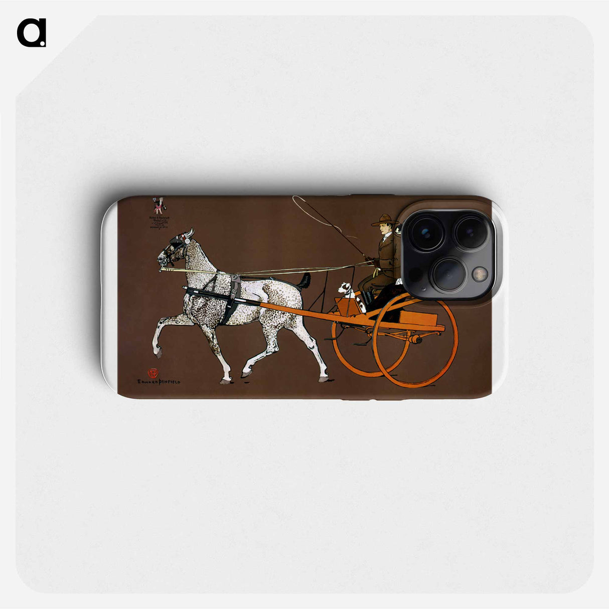 Couple in a carriage - Edward Penfield Phone Case.