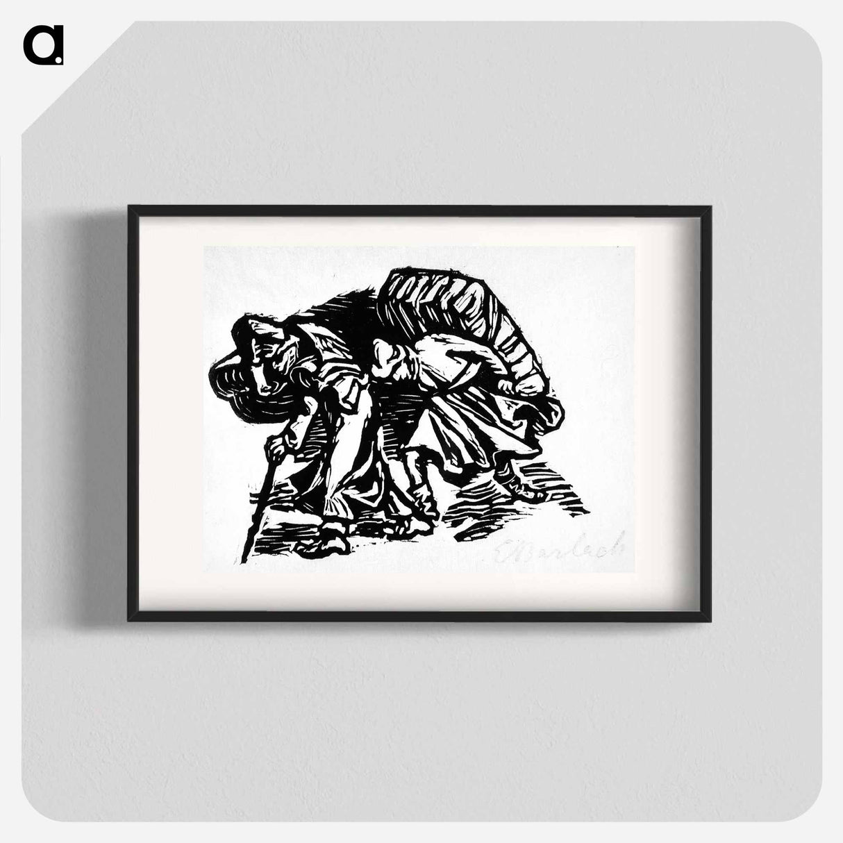 Wayfaring puppeteers - エルンスト ハインリヒ バルラッハ Poster.