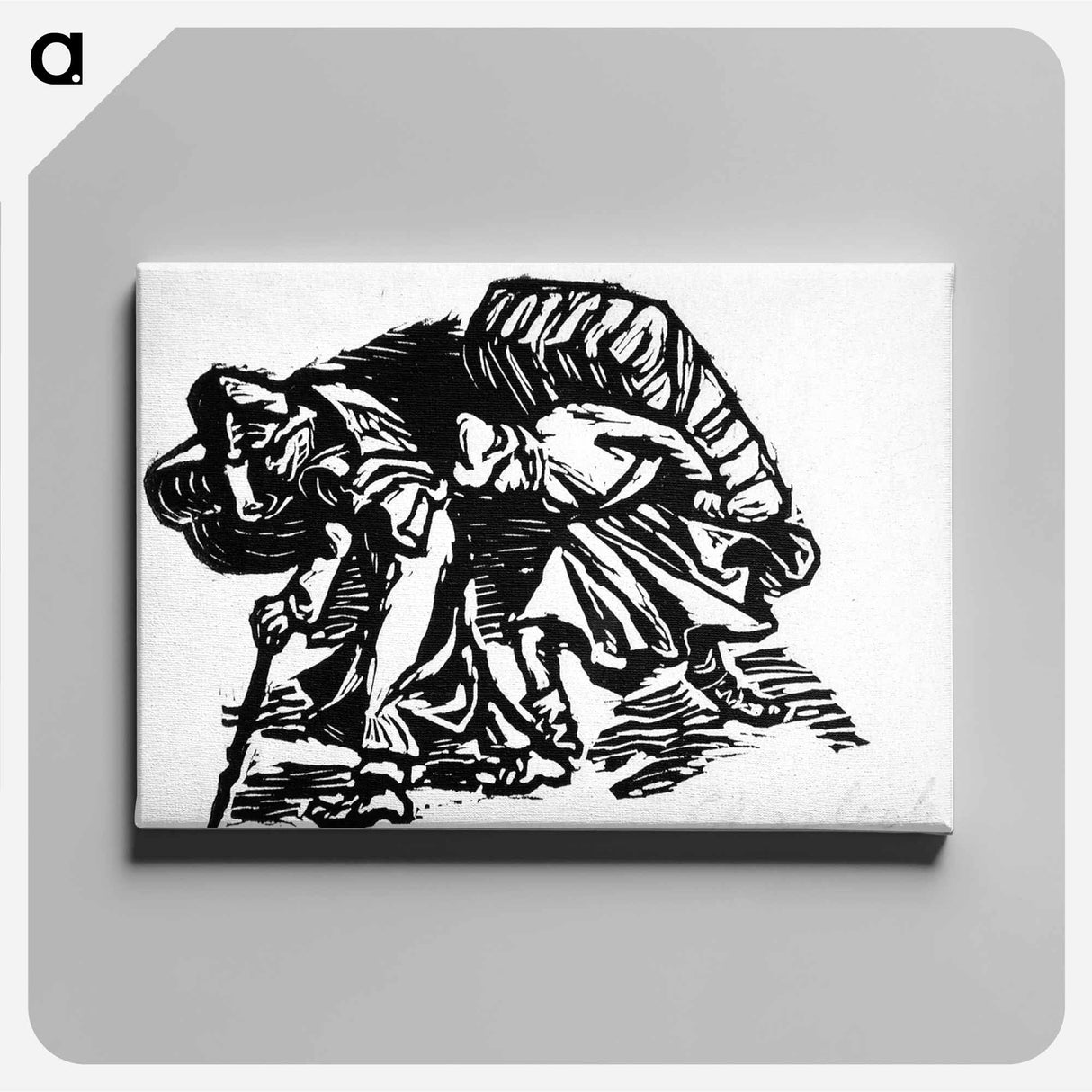 Wayfaring puppeteers - エルンスト ハインリヒ バルラッハ Canvas.