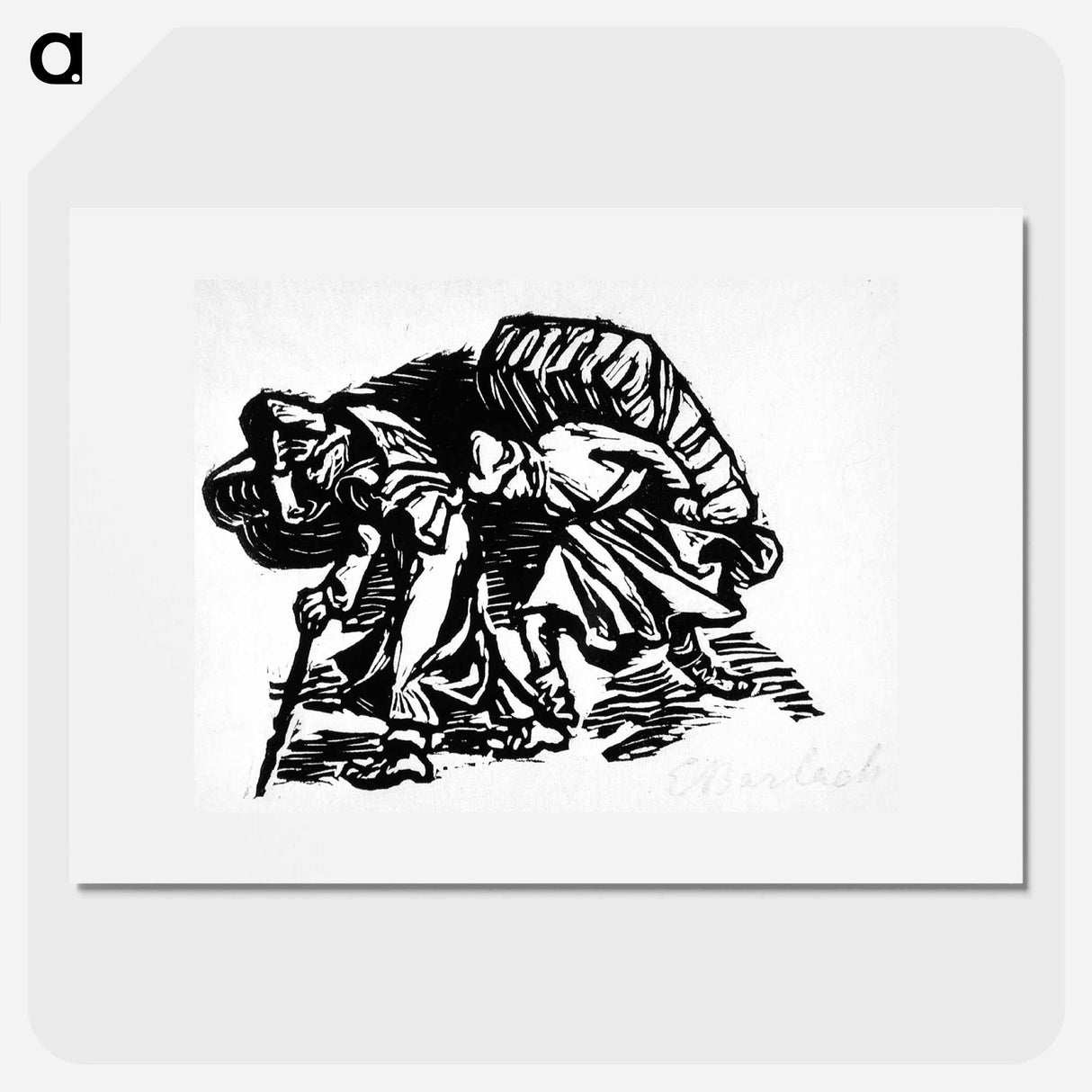 Wayfaring puppeteers - エルンスト ハインリヒ バルラッハ Poster.