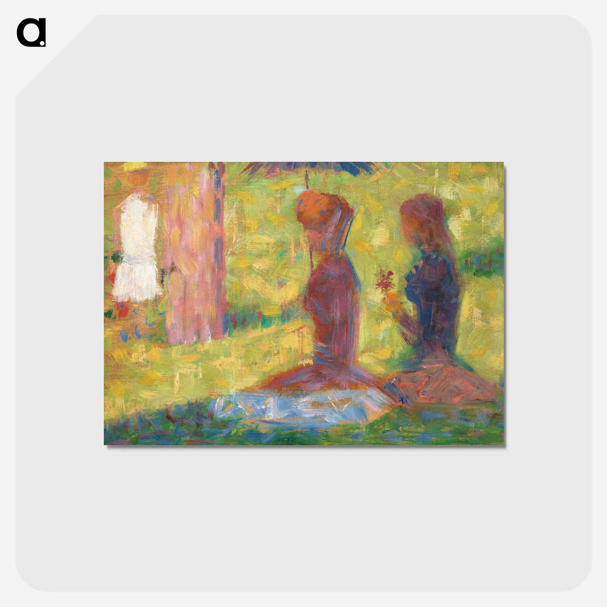 アートポストカード-La Grande Jatte - ジョルジュ スーラ Postcard.