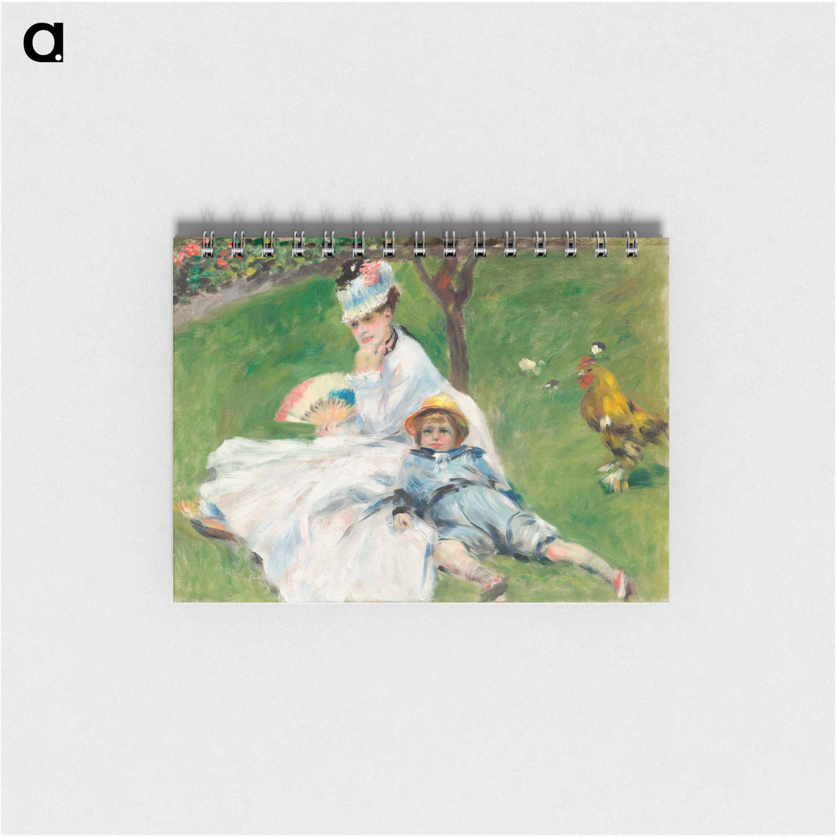 Madame Monet and Her Son - ピエール オーギュスト ルノワール Memo.