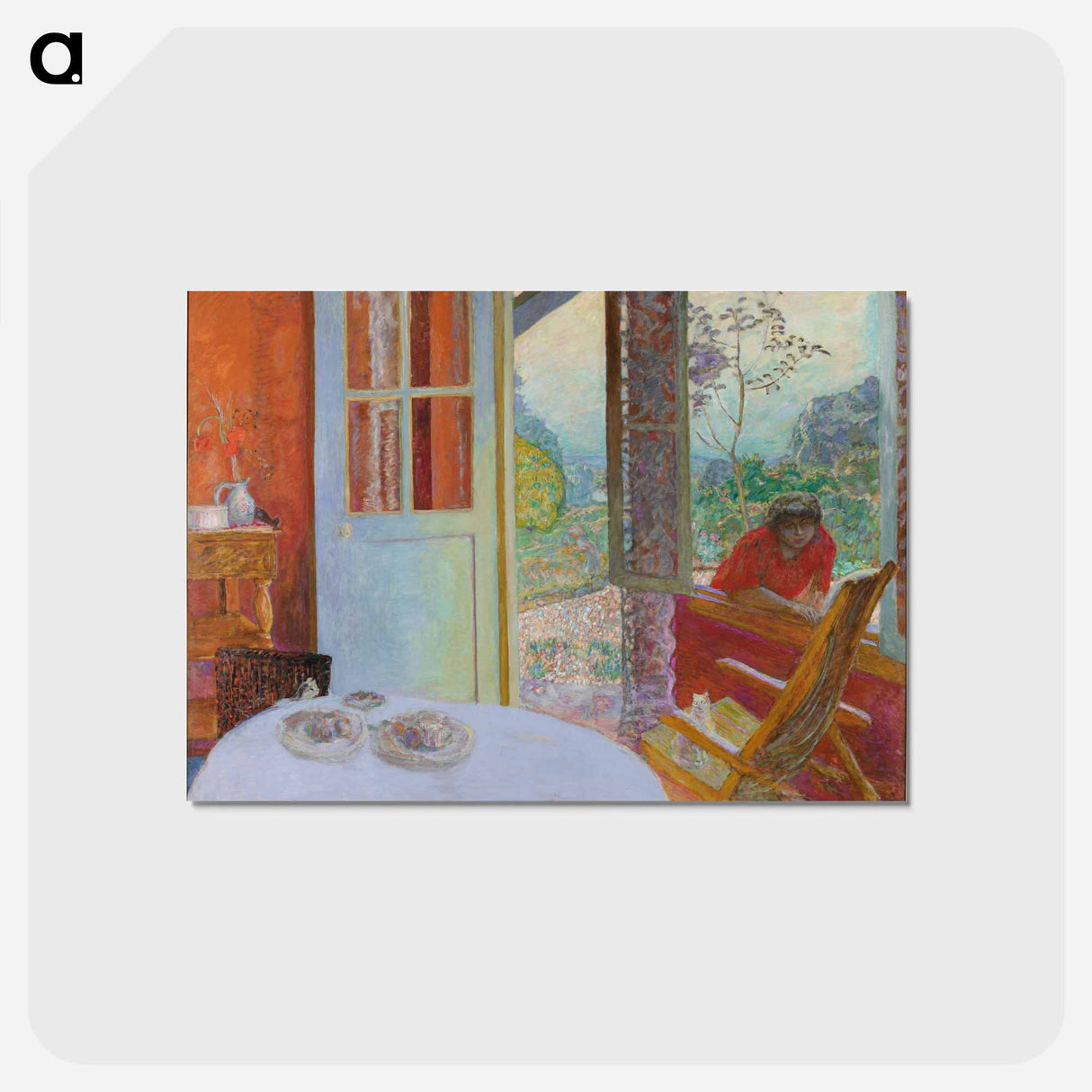 アートポストカード-Dining Room in the Country
- ピエール ボナール Postcard.
