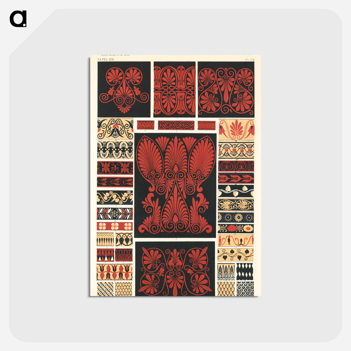 アートポストカード-Nineteenth-Century Ornament
- 装飾の文法 Postcard.