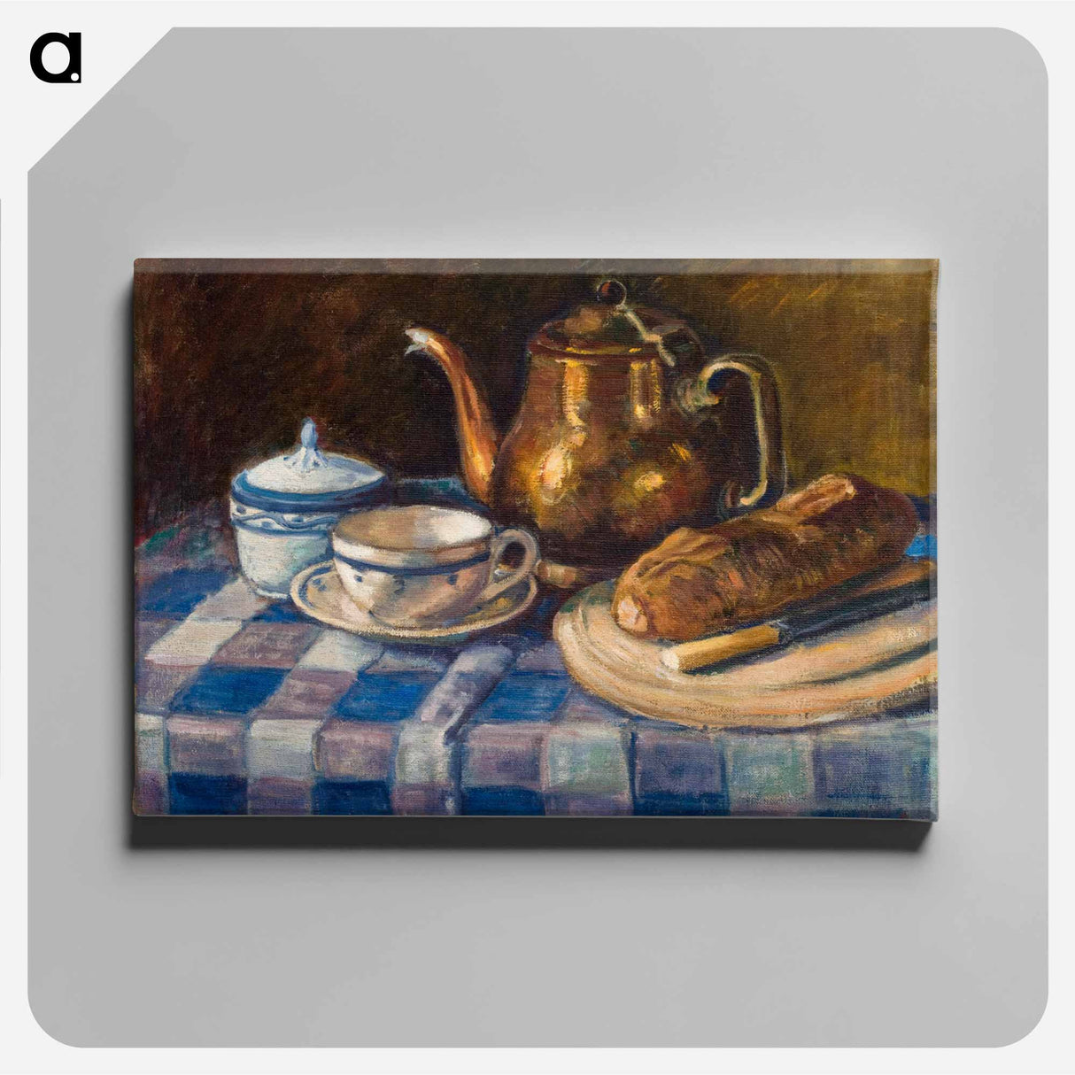 Still life - アルフレッド ウィリアム フィンチ Canvas.